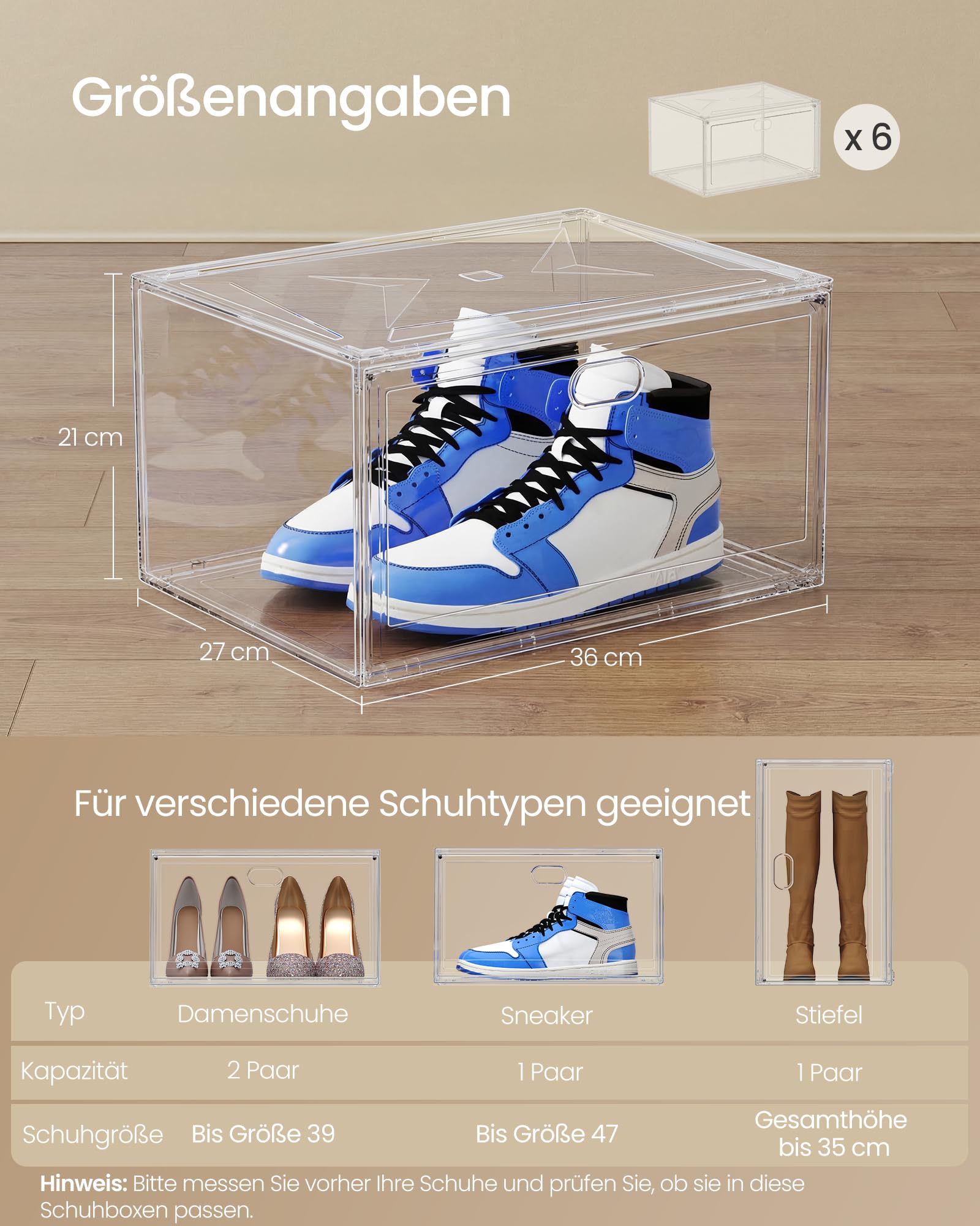songmics-schuhboxen-stapelbar-mit-magnett-r-6er-set-transparent image 4