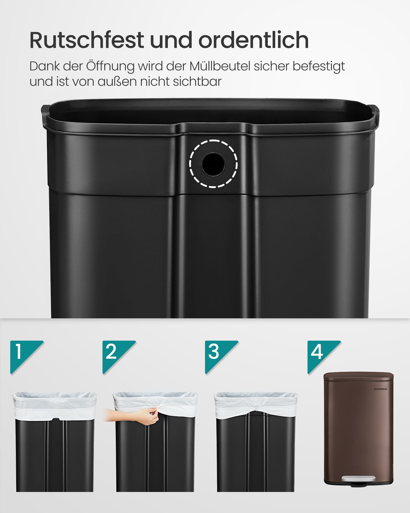 songmics-k-chenabfalleimer-50-l-ltb50br02-treteimer-stahl-braun-soft-close image 6