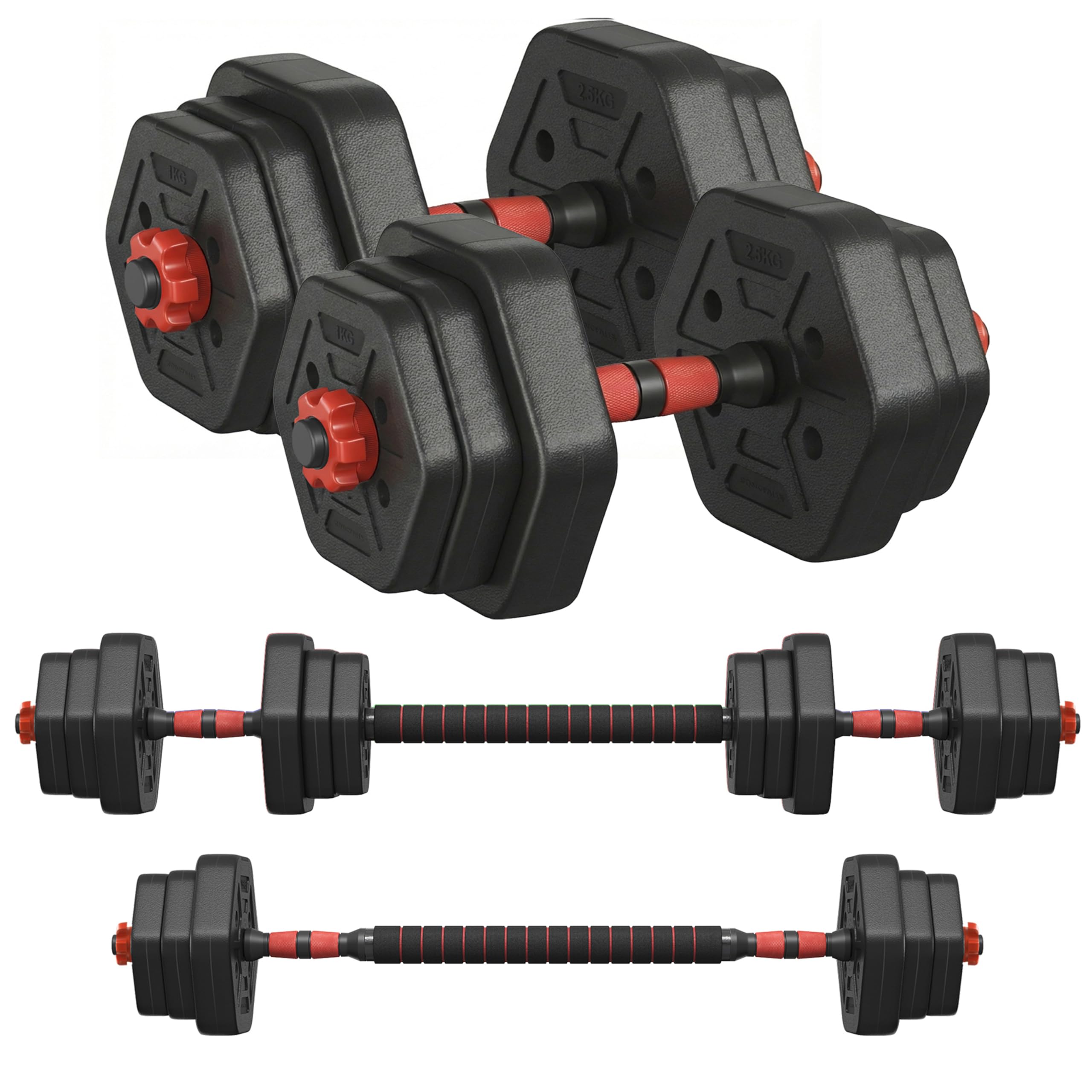 songmics-hantelset-30-kg-hexagon-mit-verbindungsstange image 7