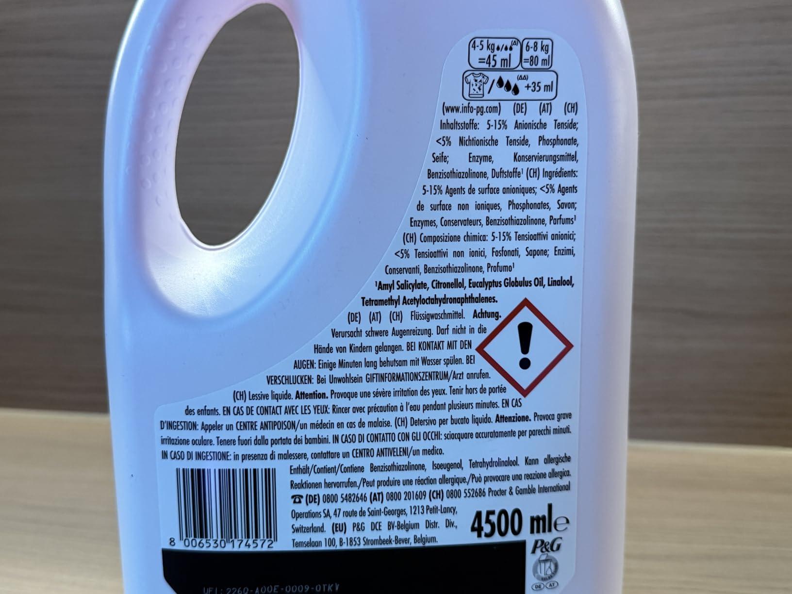 Duft stark, Waschleistung mittel