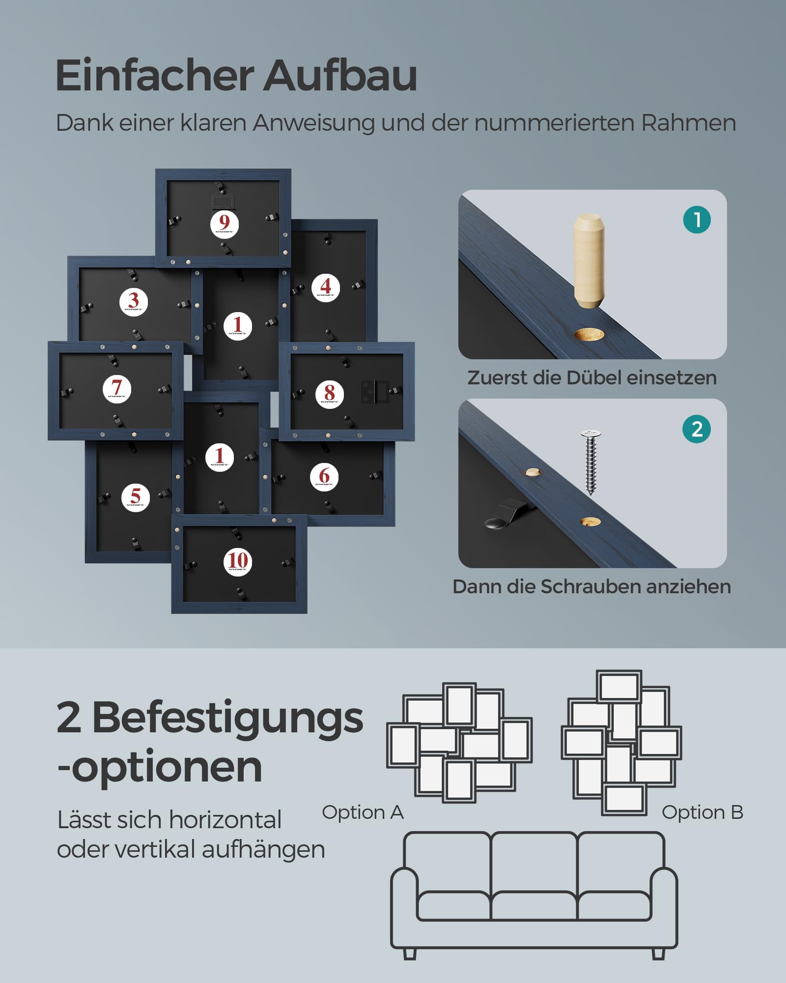 songmics-bilderrahmen-collage-10er-f-r-10-x-15-cm-marineblau image 7