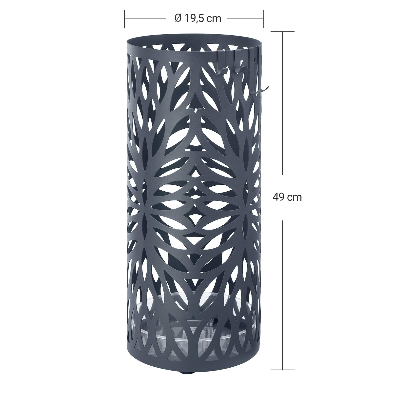 songmics-schirmst-nder-luc020g01-metall-anthrazit-19-5-x-49-cm image 5