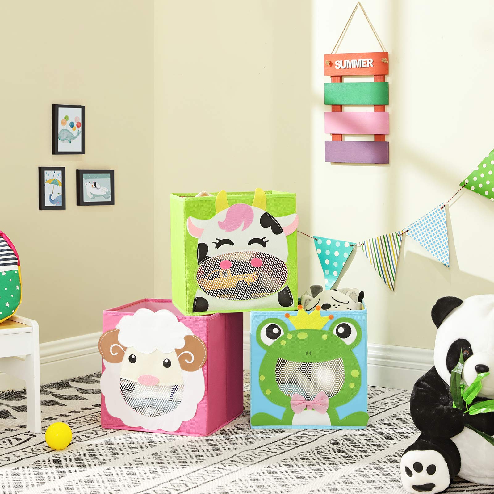 songmics-rfb01pg-aufbewahrungsboxen-3er-set-27x27x27cm-tiermotive image 4