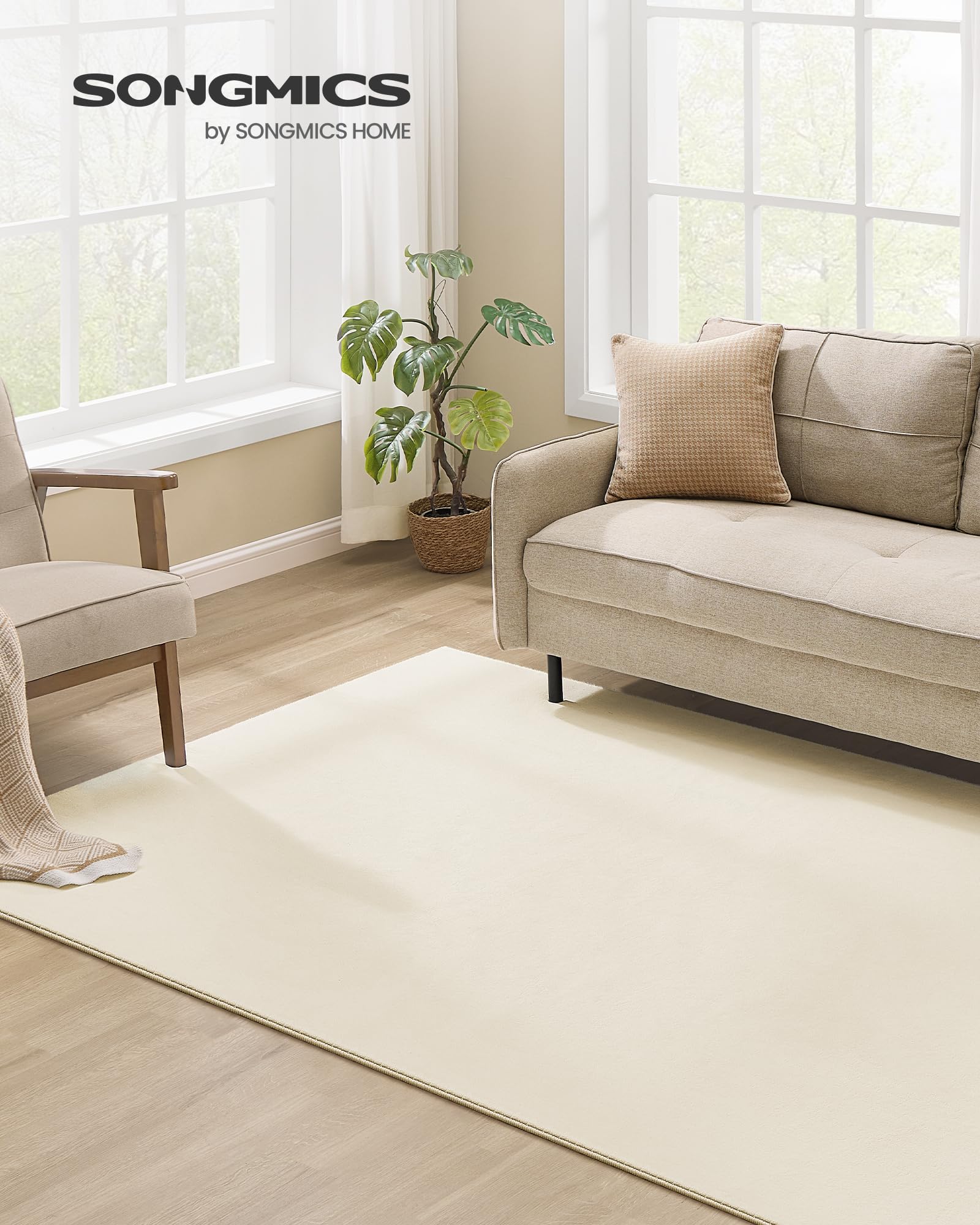 songmics-teppich-tar013lz02-160-x-230-cm-cappuccinobeige-waschbar image 3