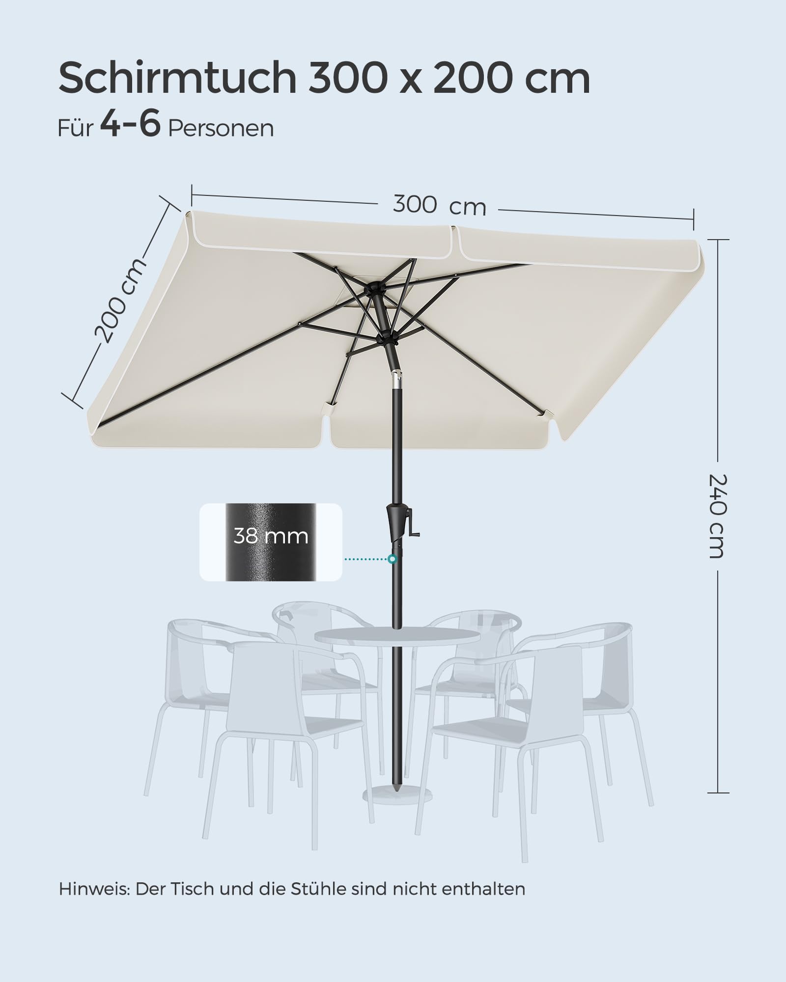songmics-sonnenschirm-300-x-200-cm-upf-50-rechteckig-ohne-st-nder-2 image 7