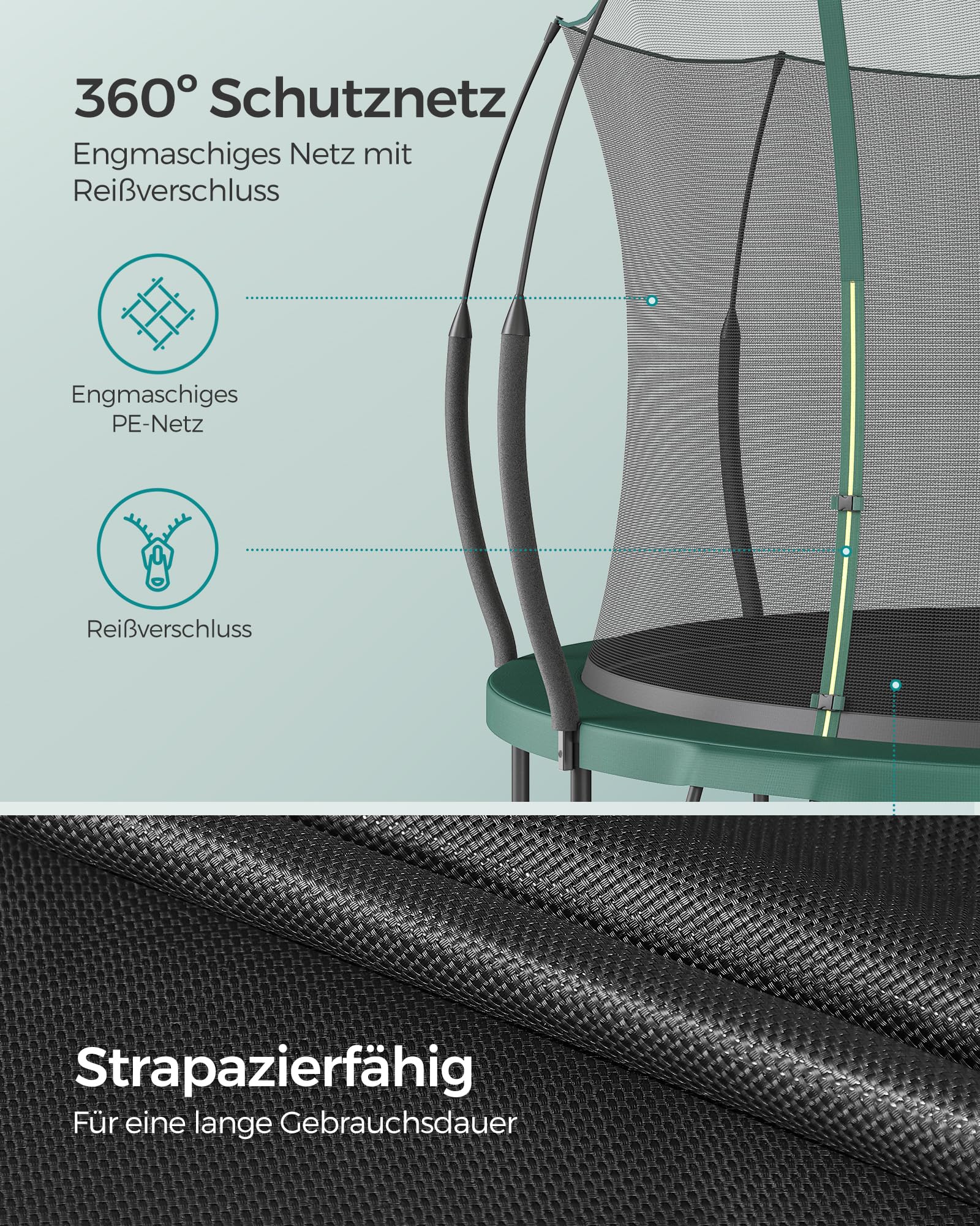 songmics-federloses-trampolin-outdoor-244-cm-gartentrampolin-mit-sicherheitsnetz image 8