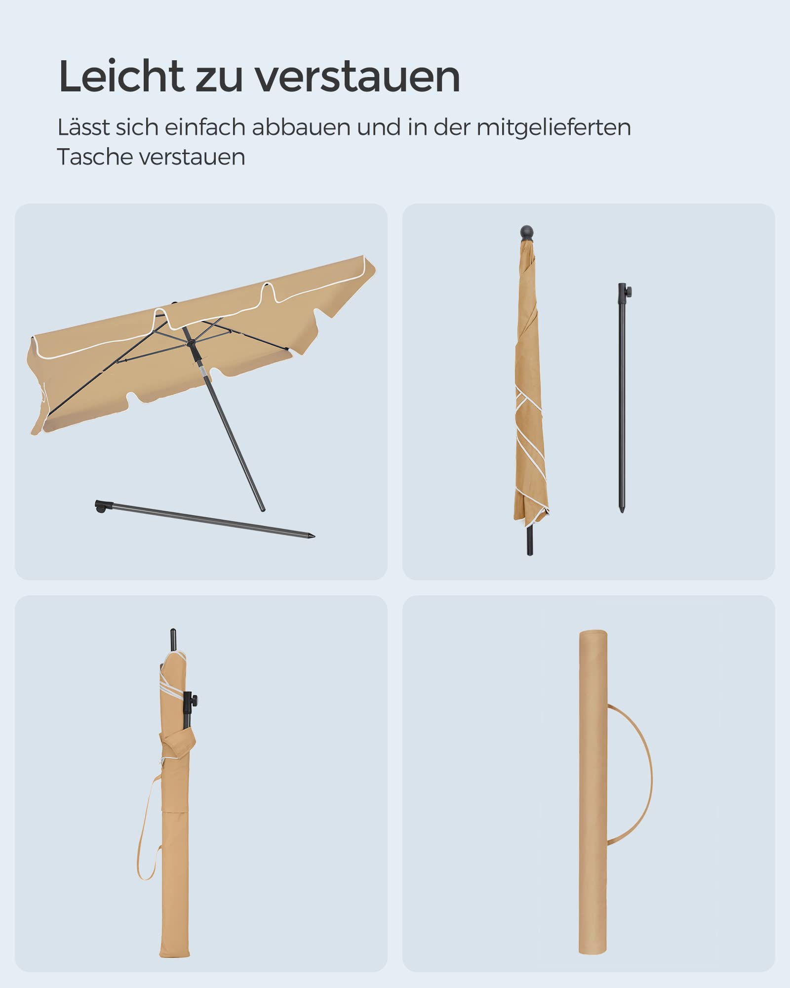 songmics-sonnenschirm-gpu25br-200-x-125-cm-taupe-ohne-st-nder image 8
