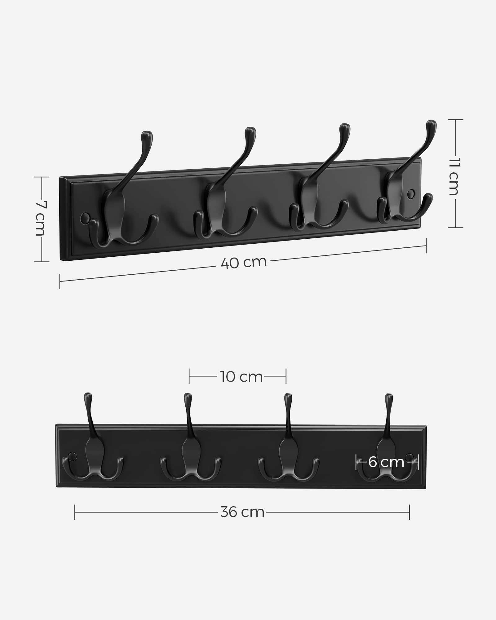 songmics-garderobenleiste-lhr030b01-4-dreifach-haken-schwarz image 2