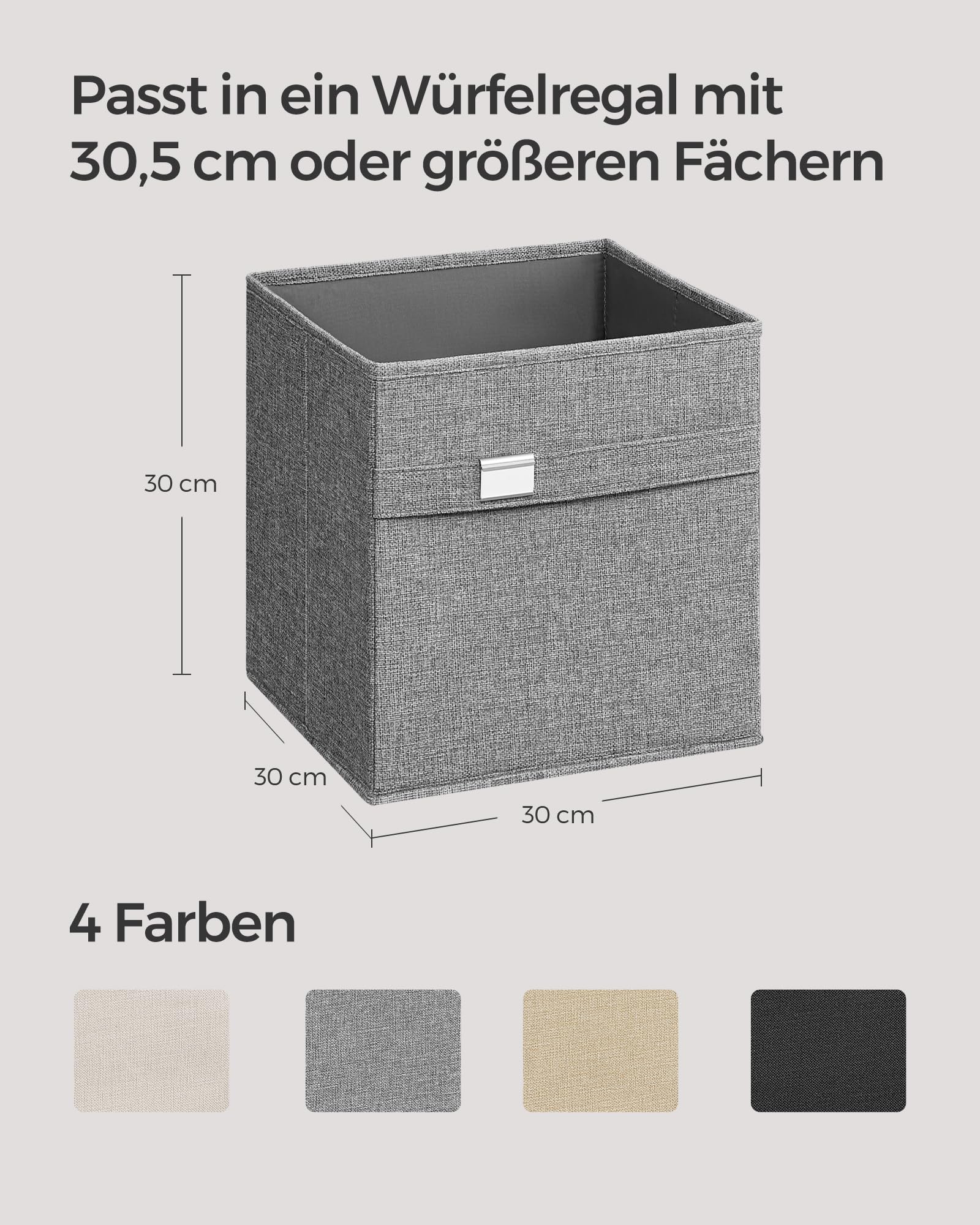 songmics-aufbewahrungsbox-rob230g04-4er-set-30x30x30-taubengrau-faltbox image 5