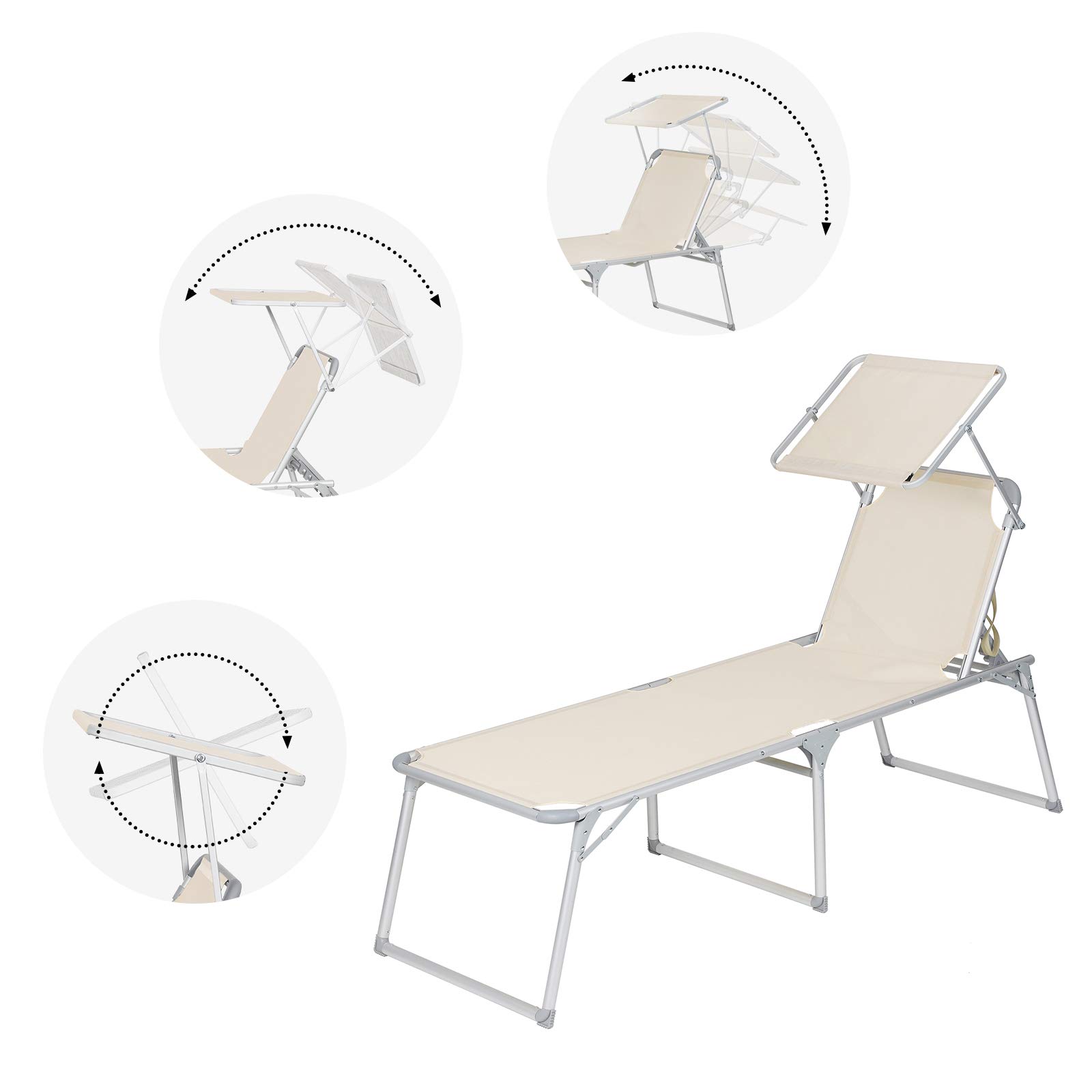 songmics-sonnenliege-mit-dach-gcb26be-gartenliege-aluminium-65-x-200-x-48-cm-bei image 5