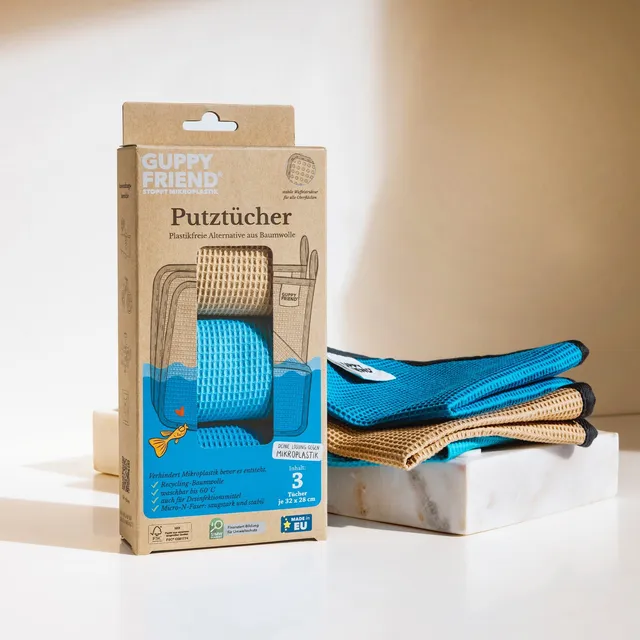 guppyfriend-putzt-cher-3er-set-baumwollt-cher-waffelstruktur image 1