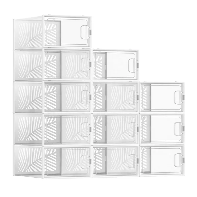 songmics-schuhbox-transparent-12er-set-gr-e-44-wei-lsp106w12 image 1