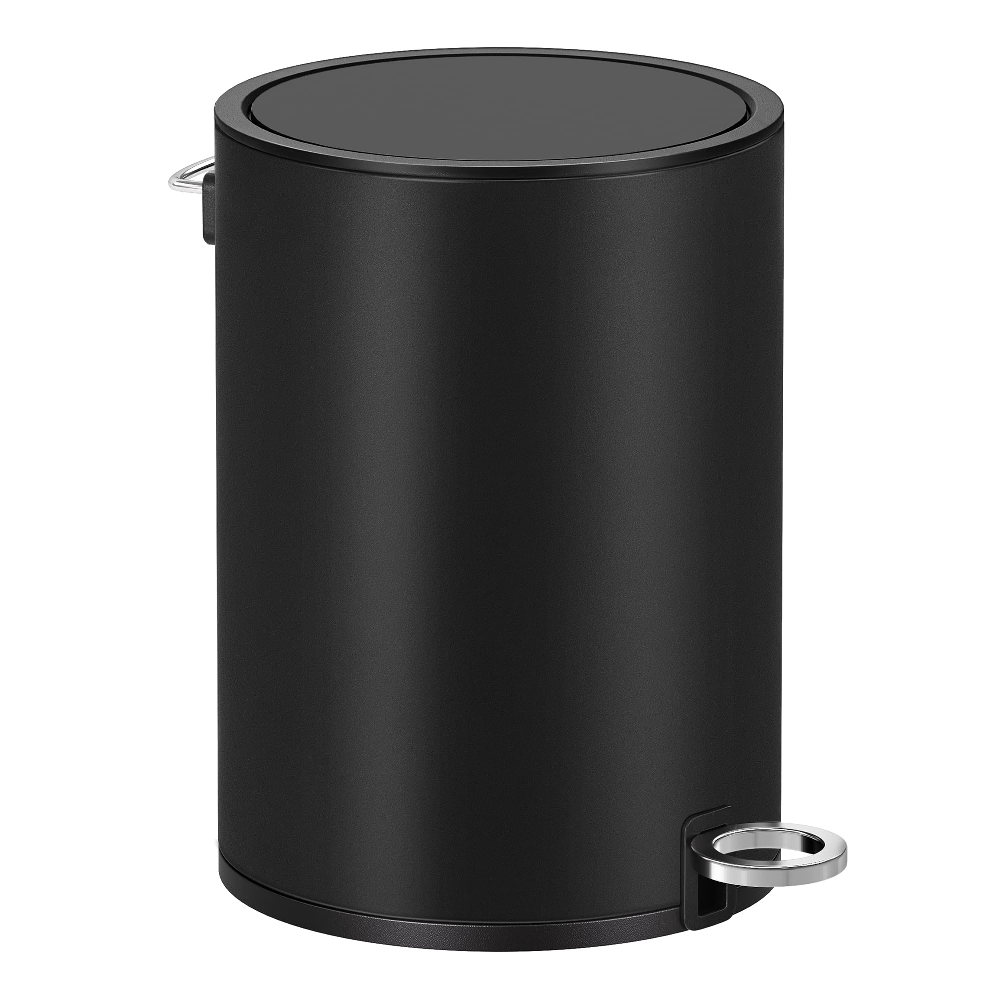 songmics-kosmetikeimer-3-liter-mit-deckel-softclose-stahl-tintenschwarz-ltb011b0 image 1