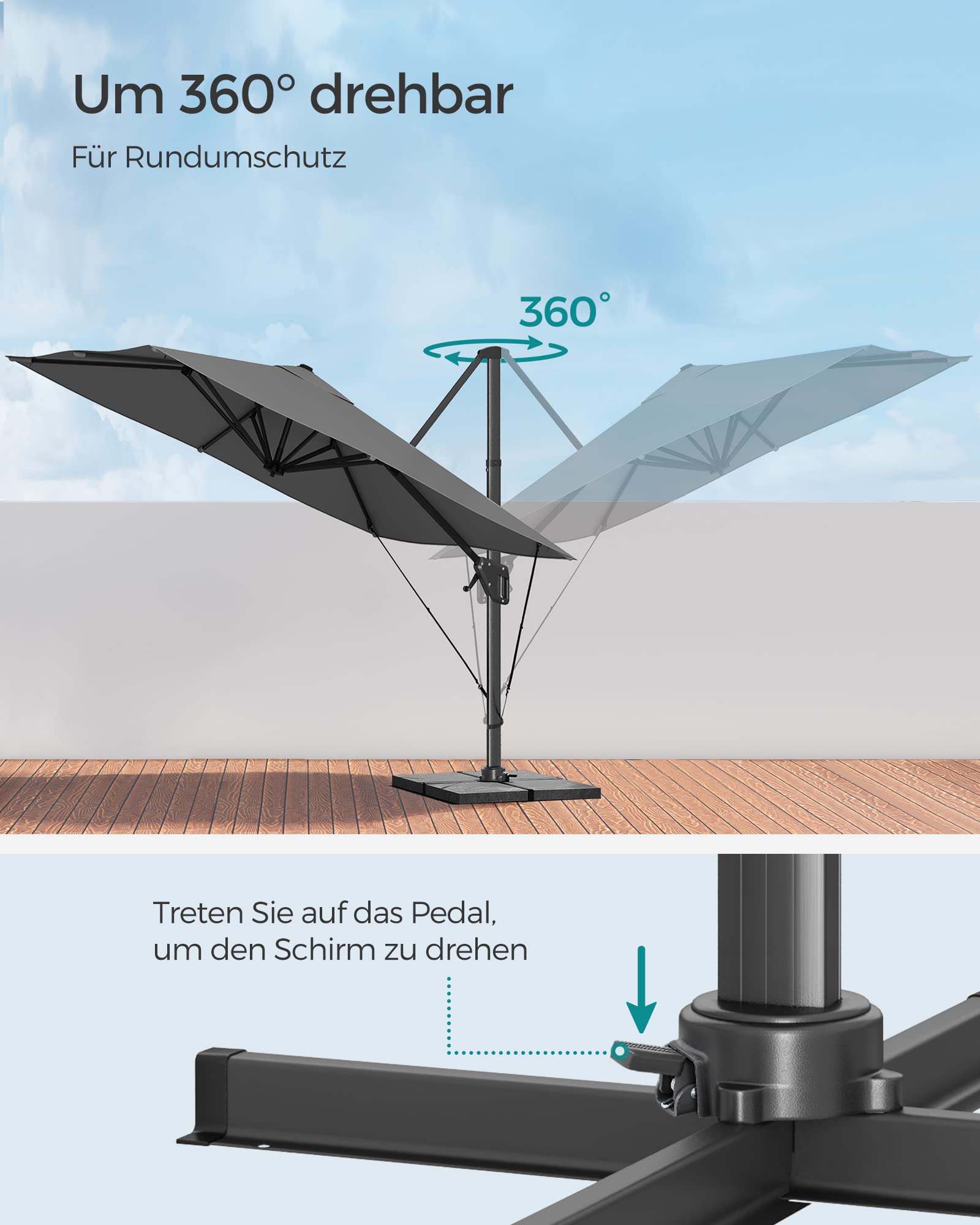 songmics-ampelschirm-gpu039g01-290-x-290-cm-sonnenschirm-mit-st-nder-rauchgrau image 3