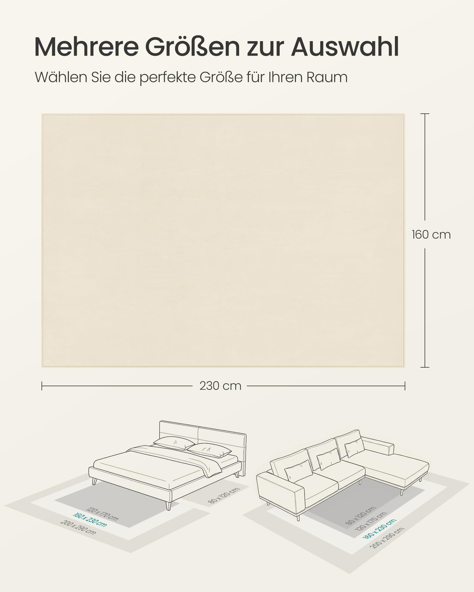 songmics-teppich-tar013lz02-160-x-230-cm-cappuccinobeige-waschbar image 2