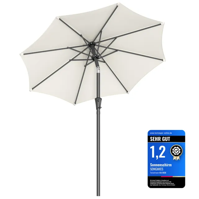 songmics-sonnenschirm-gpu202m01-200-cm-upf-50-beige-ohne-st-nder image 1