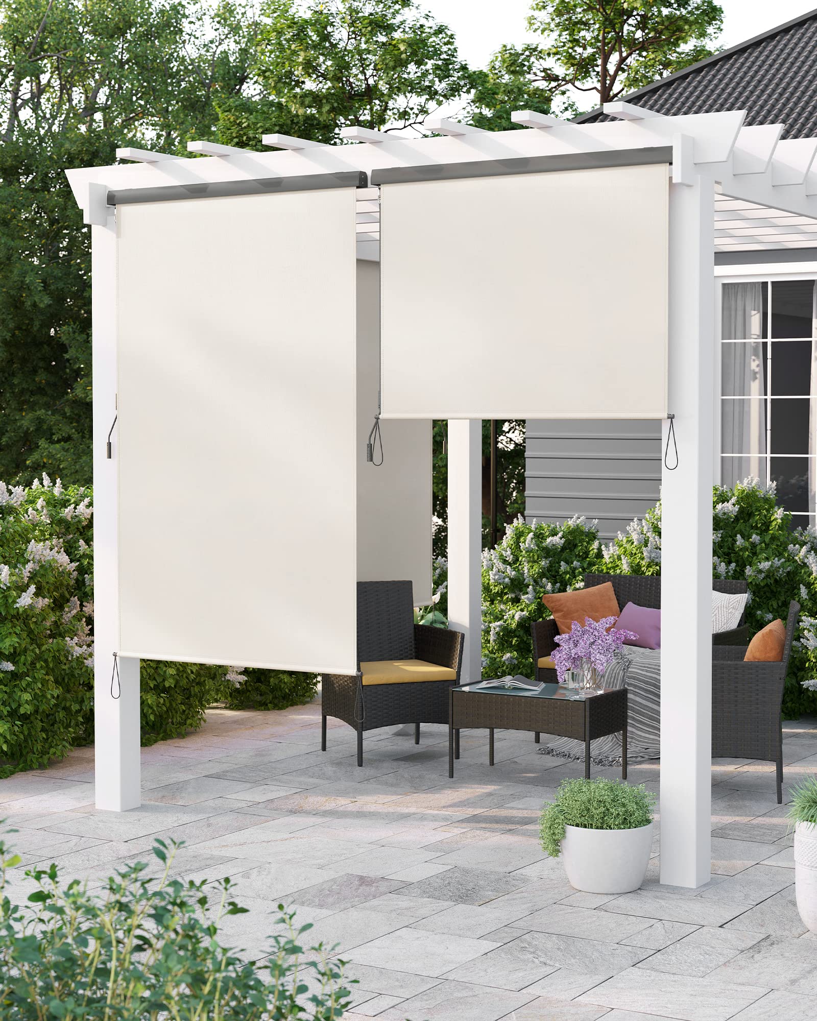 songmics-classic-gsa165be-senkrechtmarkise-1-6-x-2-5-m-beige image 8