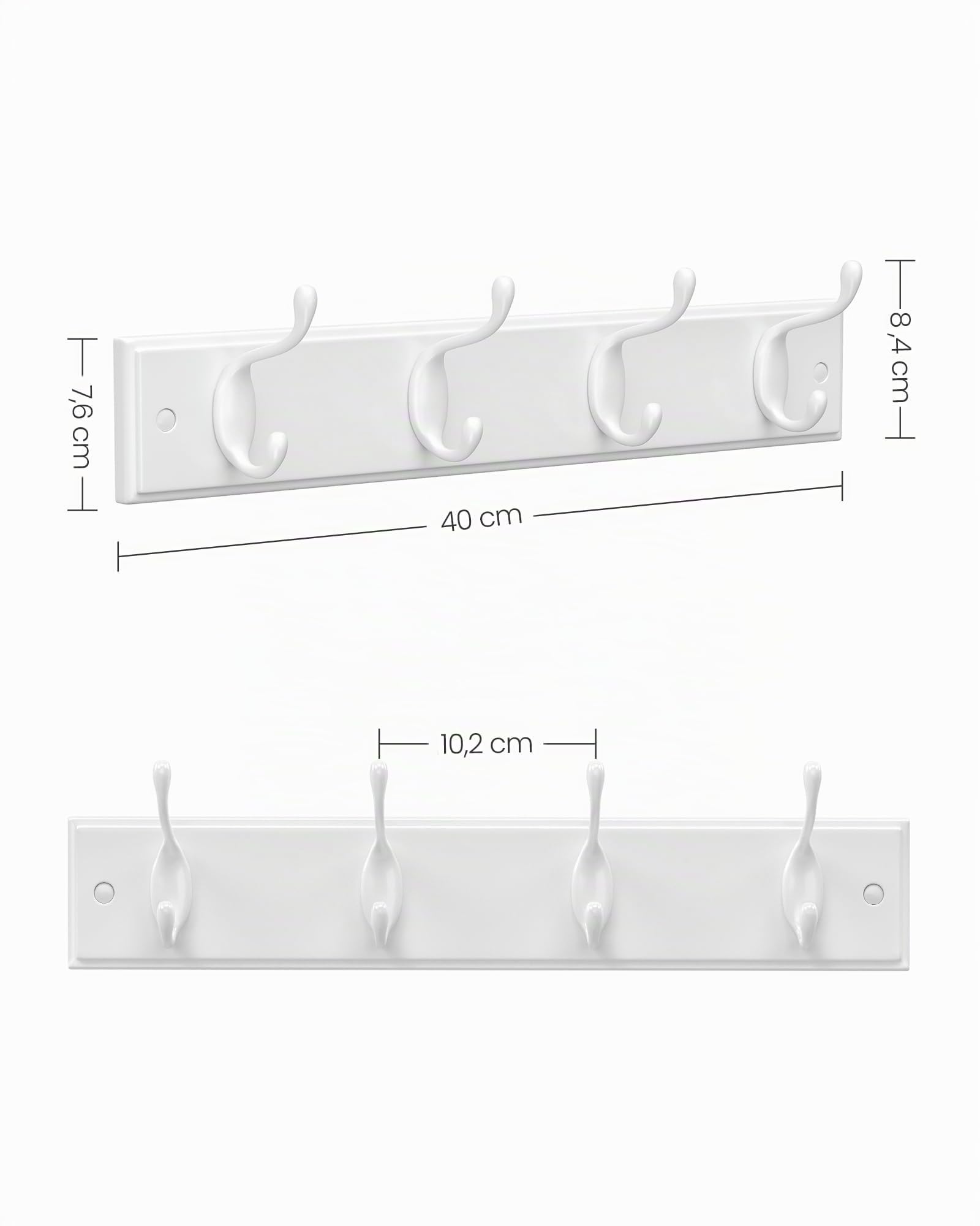 songmics-wandgarderobe-lhr23wt-4-doppelhaken-hellwarmwei image 6