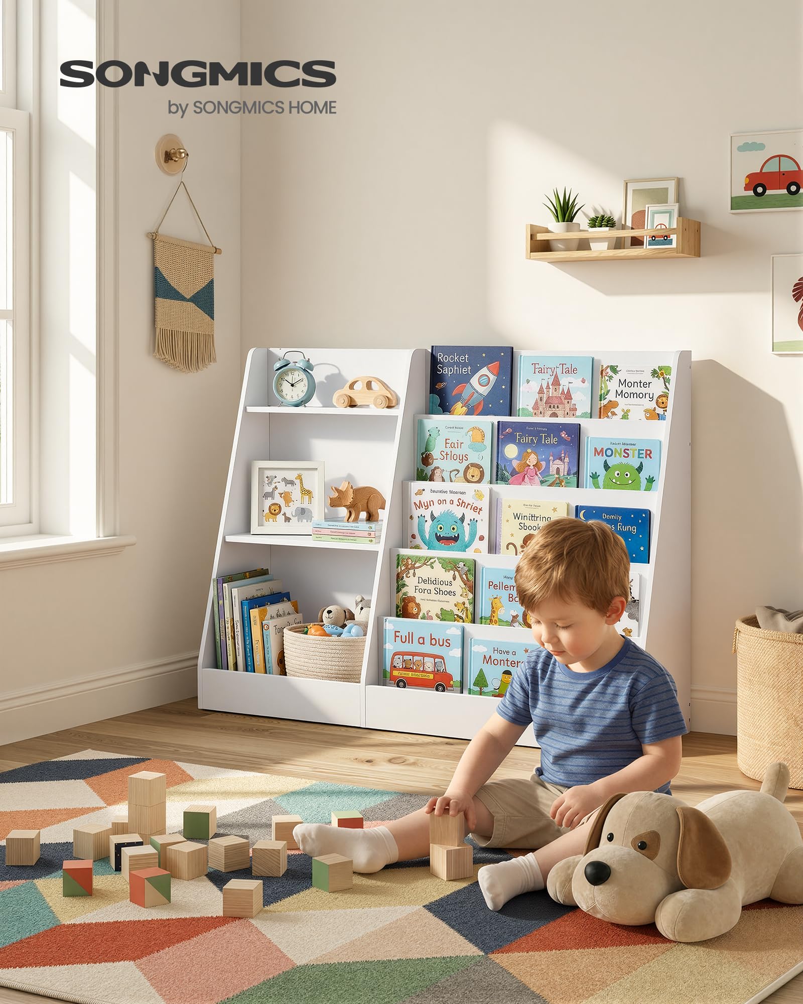 songmics-custos-kinder-b-cherregal-5-ebenen-103-6x30x80-cm-wei image 2