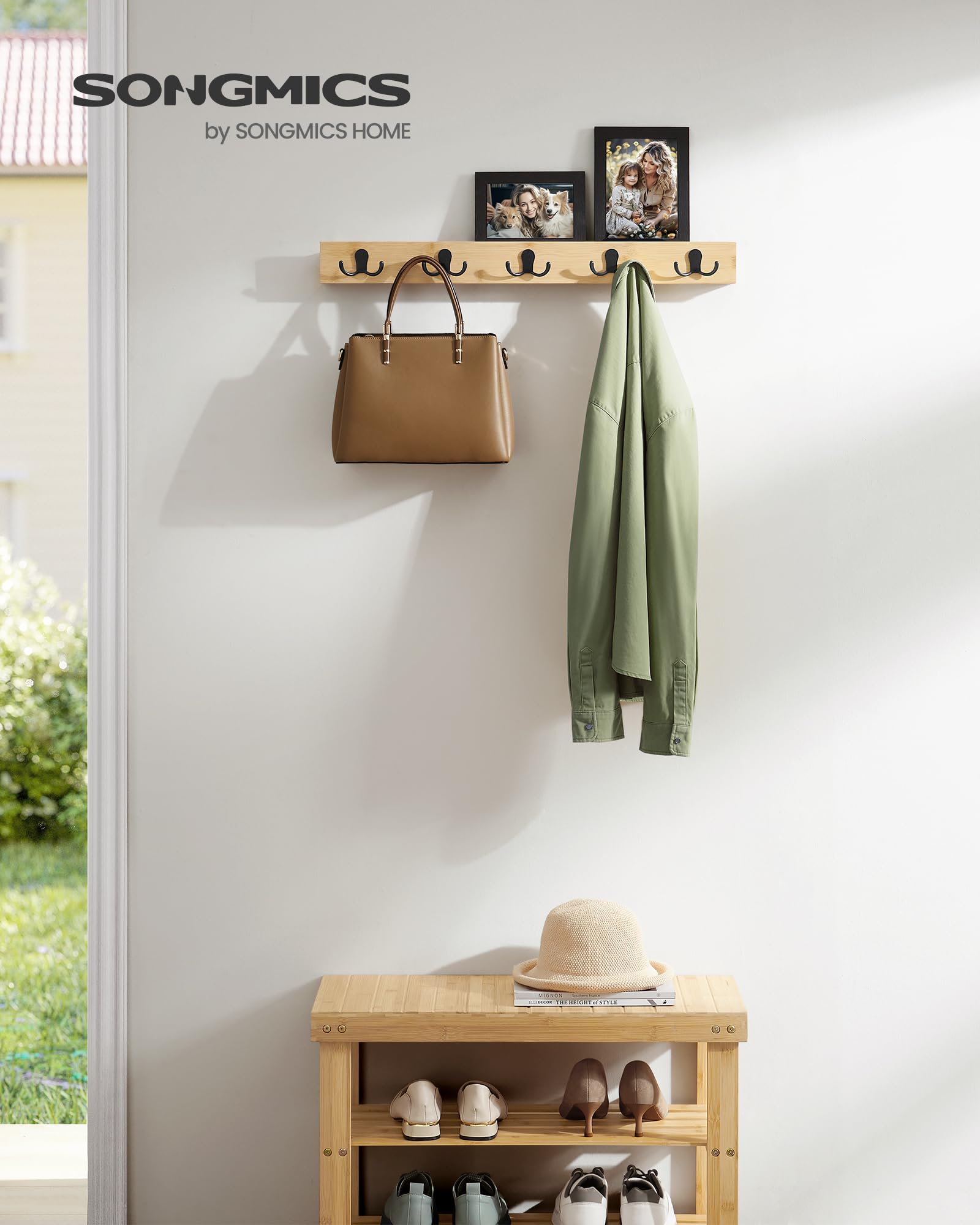 songmics-wandgarderobe-lcr005n01-naturbeige-bambus-5-haken image 2