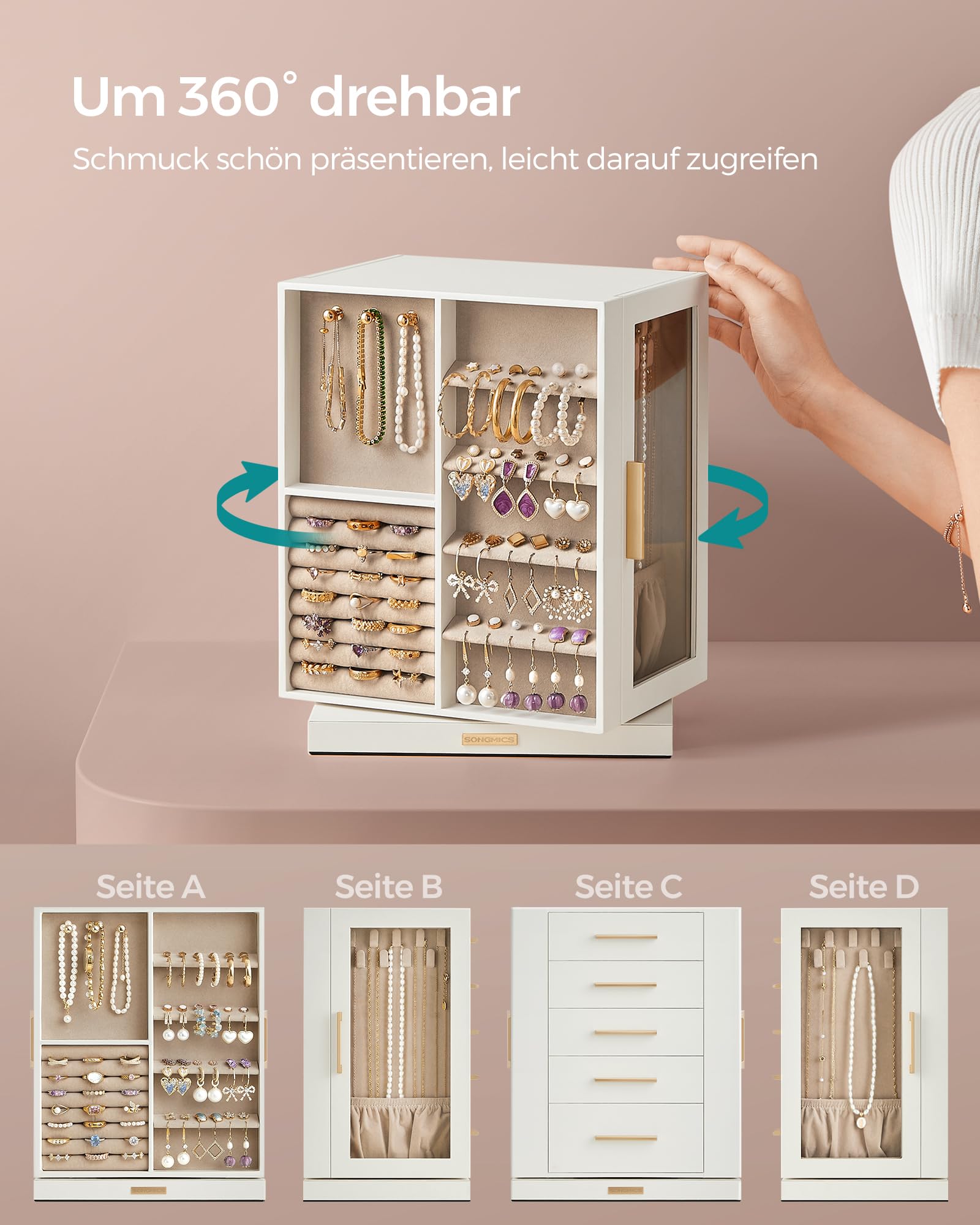 songmics-gisella-schmuckk-stchen-360-drehbar-schmuckkasten-5-schubladen-wolkenwe image 3