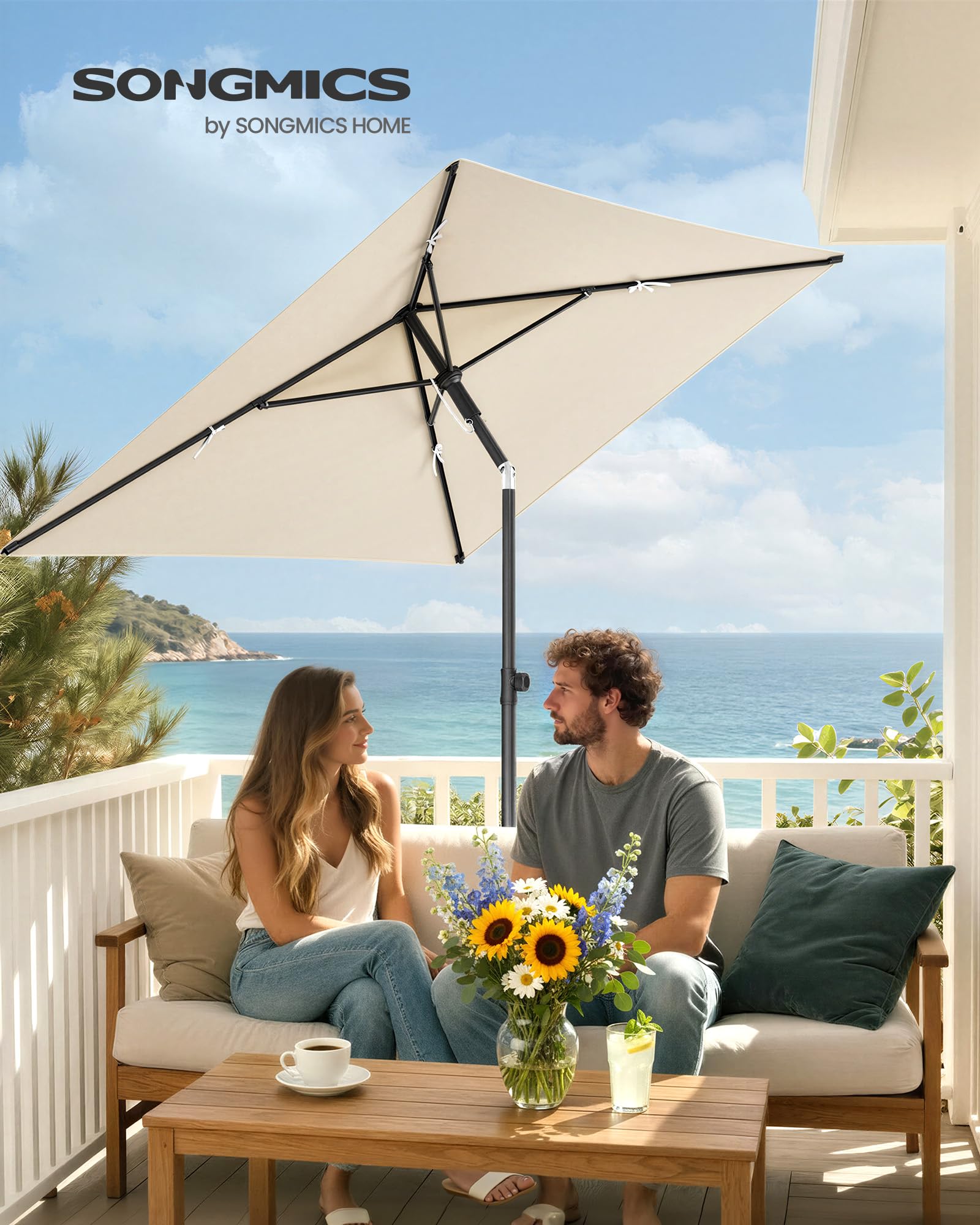 songmics-sonnenschirm-balkon-rechteckig-232-x-149-cm-knickbar-upf-50 image 2