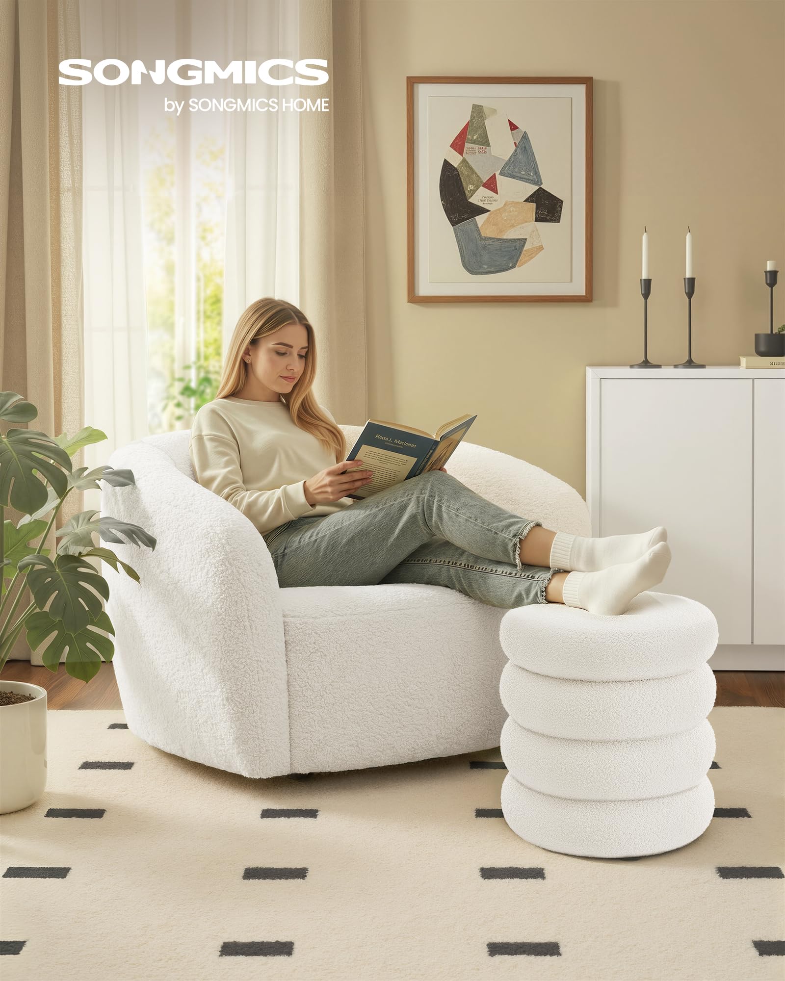 songmics-schminkhocker-rund-mit-stauraum-30-l-teddyfleece image 3