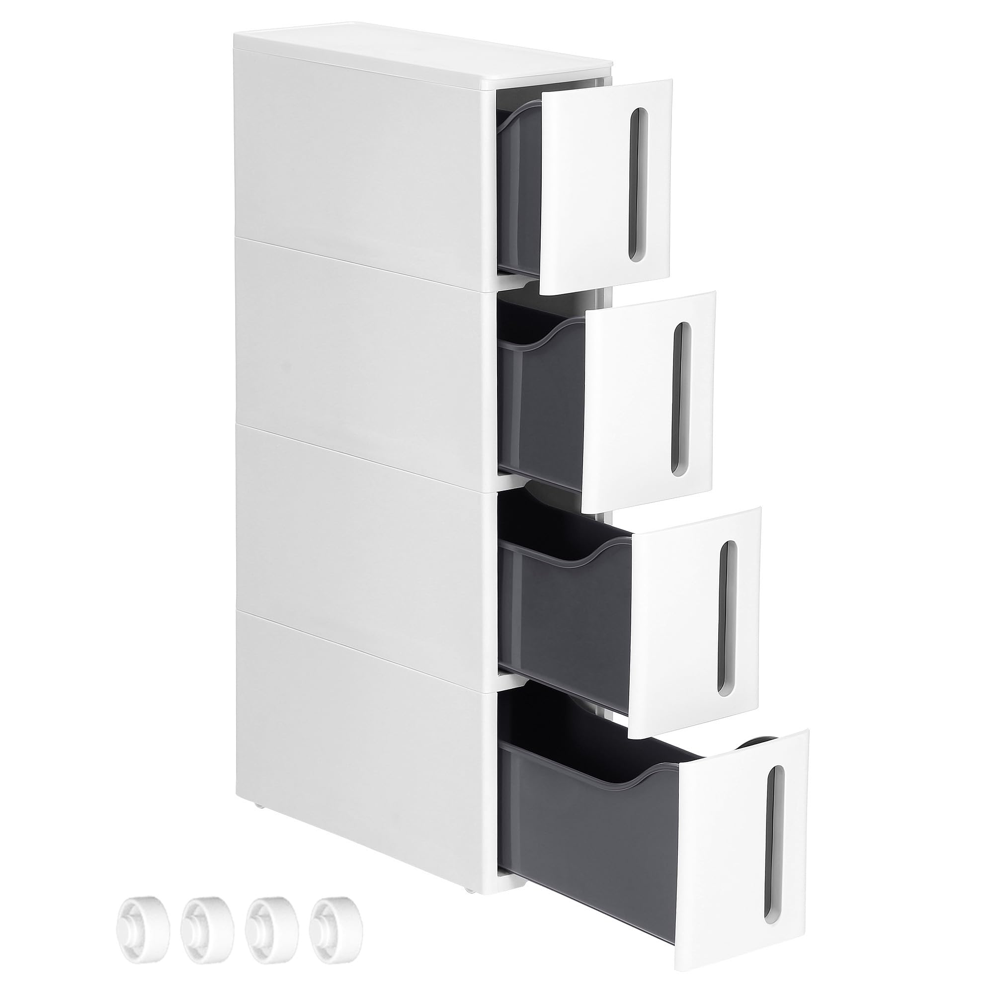 songmics-nischenregal-mit-rollen-kfr008g01-wei-grau-17-3-cm image 1