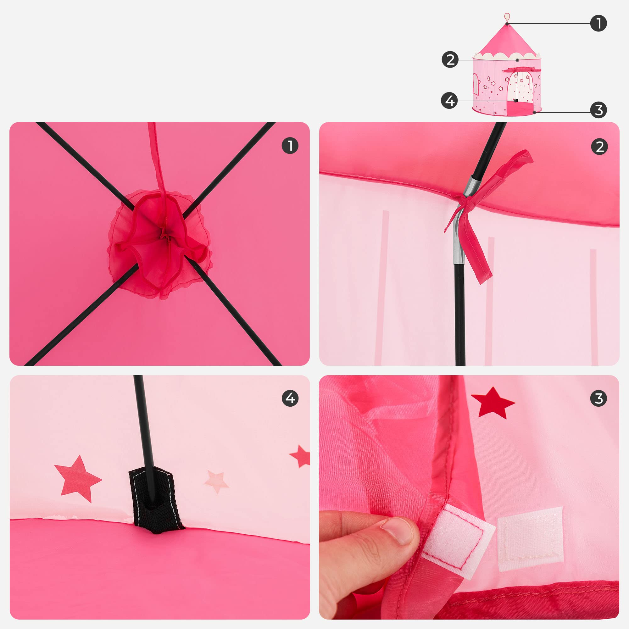 songmics-spielzelt-lpt01pk-prinzessinnenschloss-pink-101-x-135-cm image 8