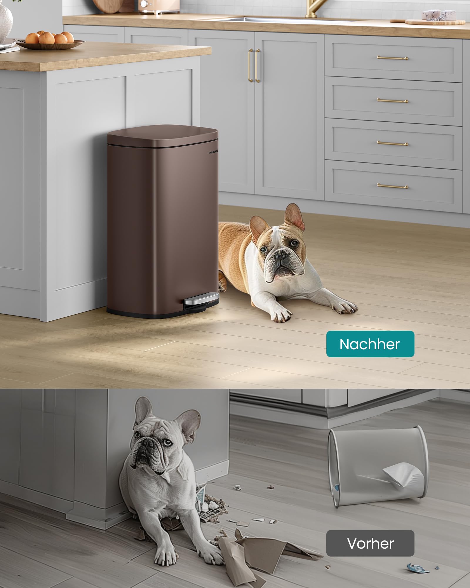 songmics-k-chenabfalleimer-50-l-ltb50br02-treteimer-stahl-braun-soft-close image 7