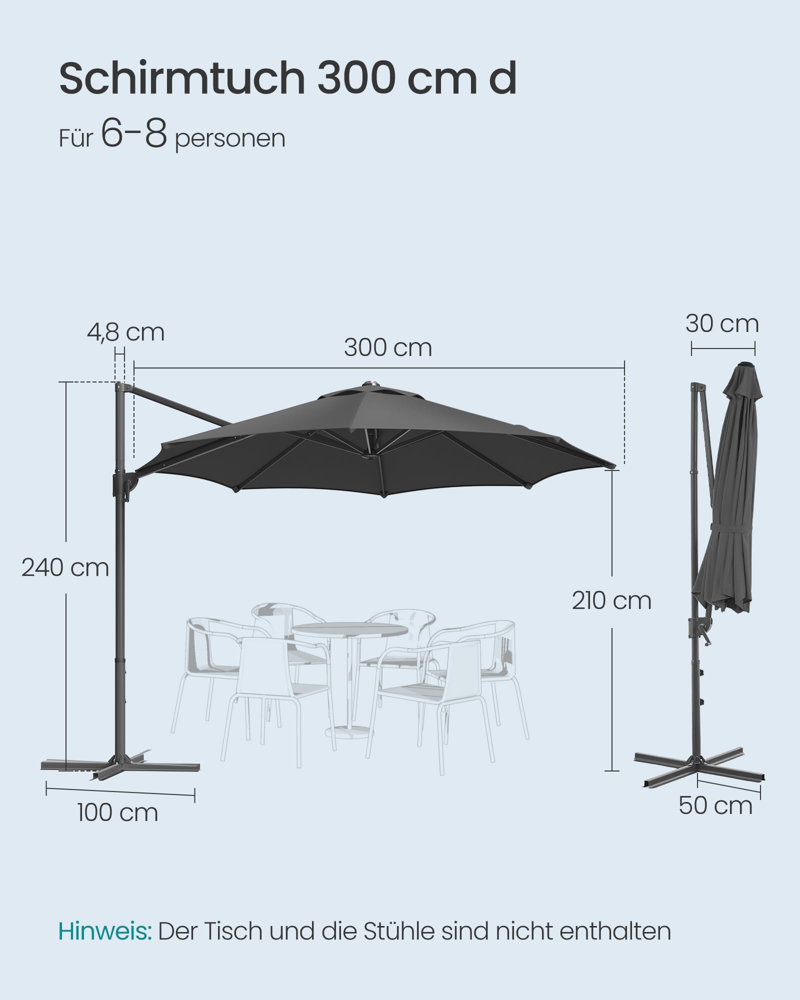 songmics-ampelschirm-300-cm-upf-50-grau-gpu074g02 image 3