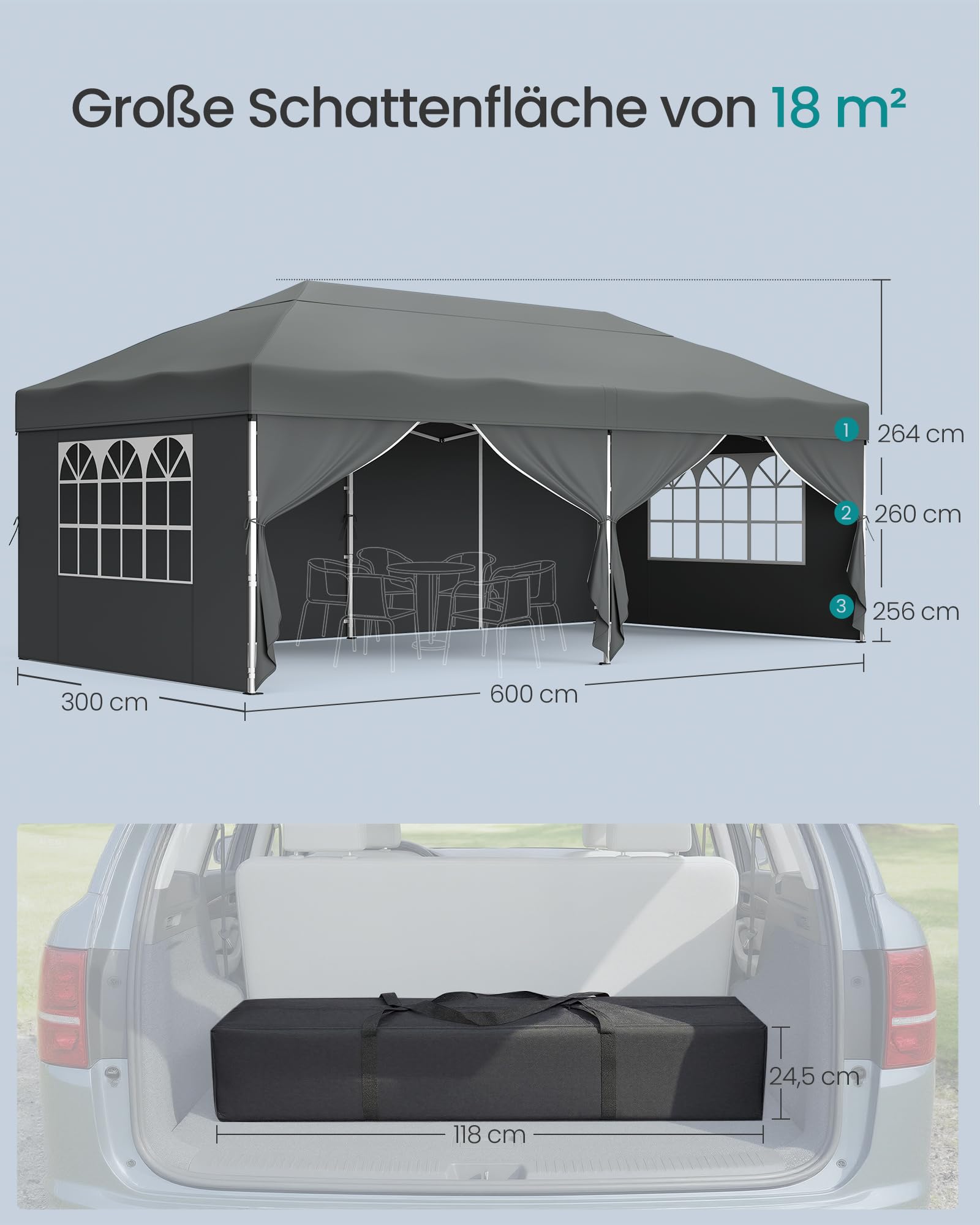 songmics-faltpavillon-3x6-m-gct204gz01-dunkelgrau-mit-seitenw-nden image 5