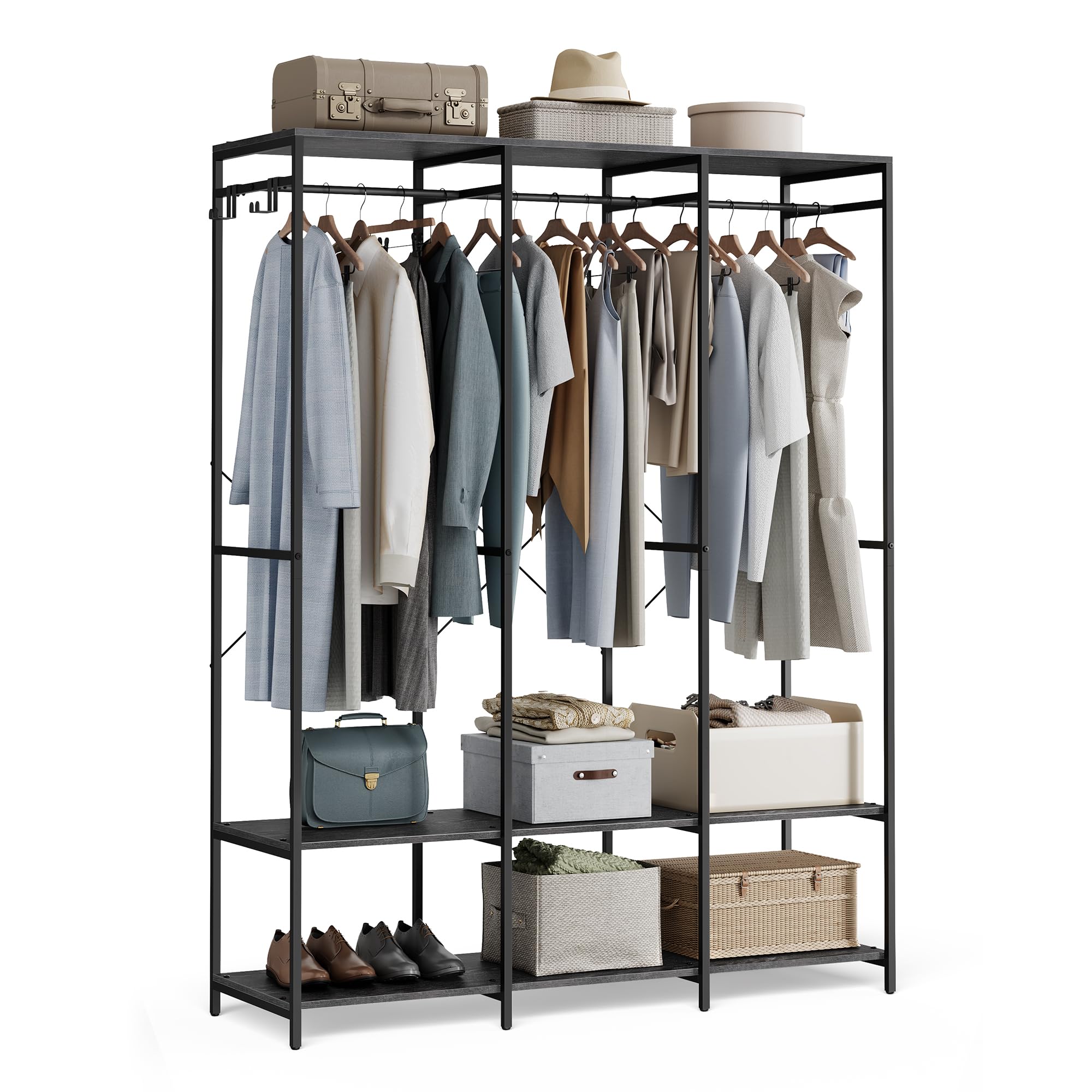 songmics-kleiderschrank-offen-94-5-x-40-x-180-cm-garderobe-mit-stange image 8
