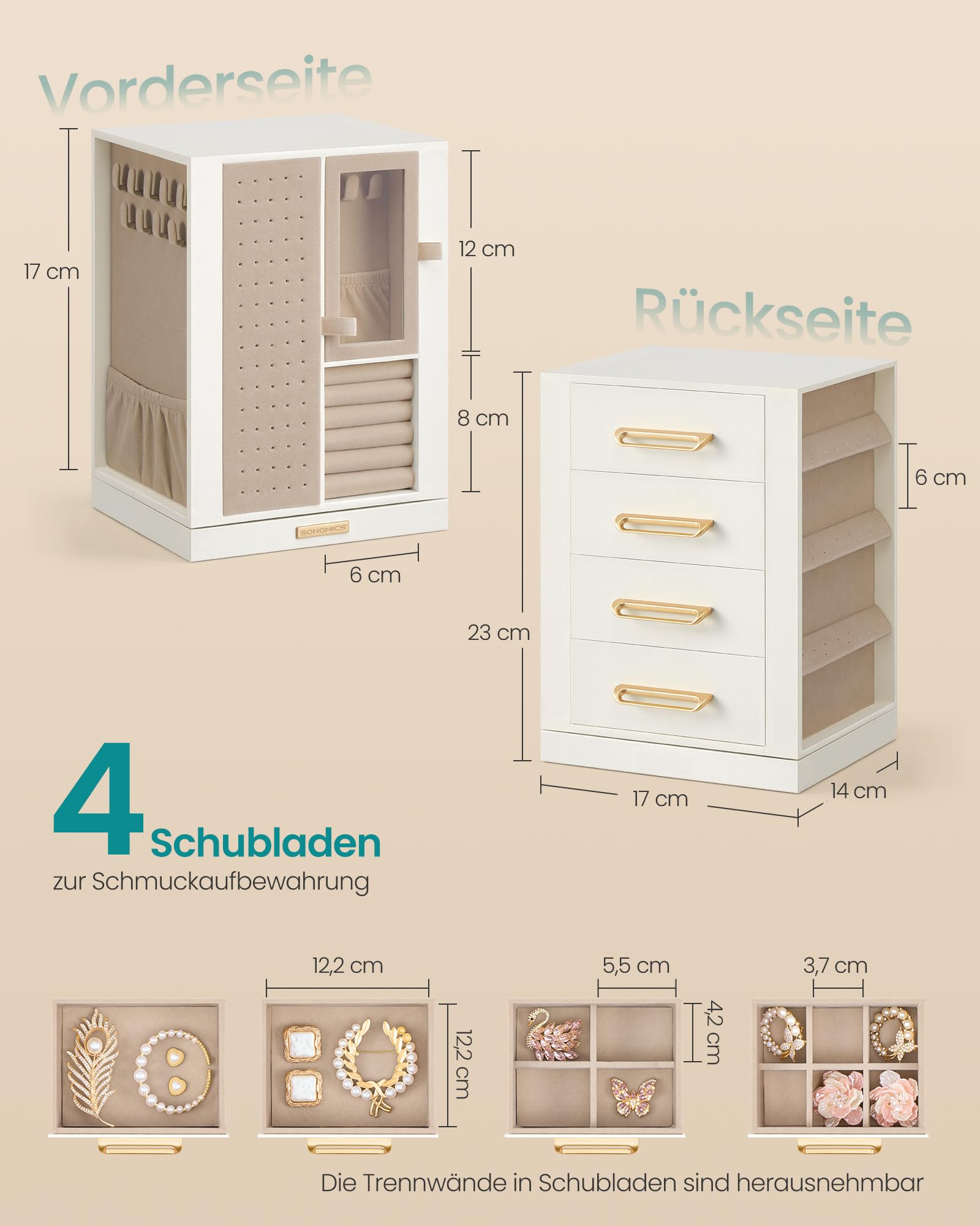 songmics-schmuckk-stchen-360-drehbar-mit-4-schubladen-cremewei-jbc211wd01 image 5