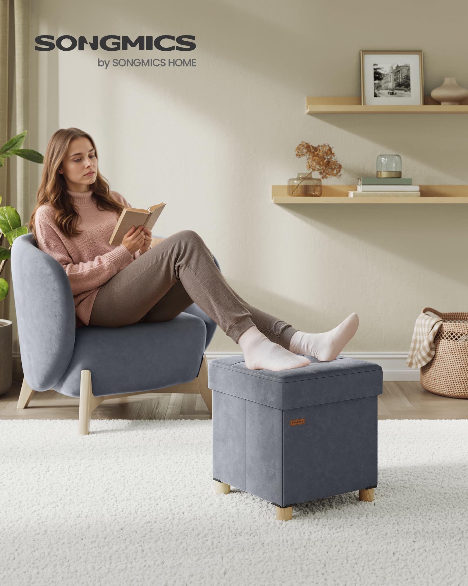 songmics-sitzbank-mit-stauraum-faltbar-37-l-38x38x40-cm-samt image 2