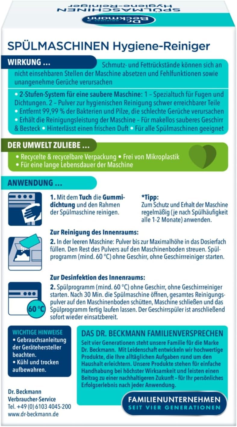 dr-beckmann-sp-lmaschinen-hygiene-reiniger-75-g-tuch-geschirrsp-ler-reiniger image 2