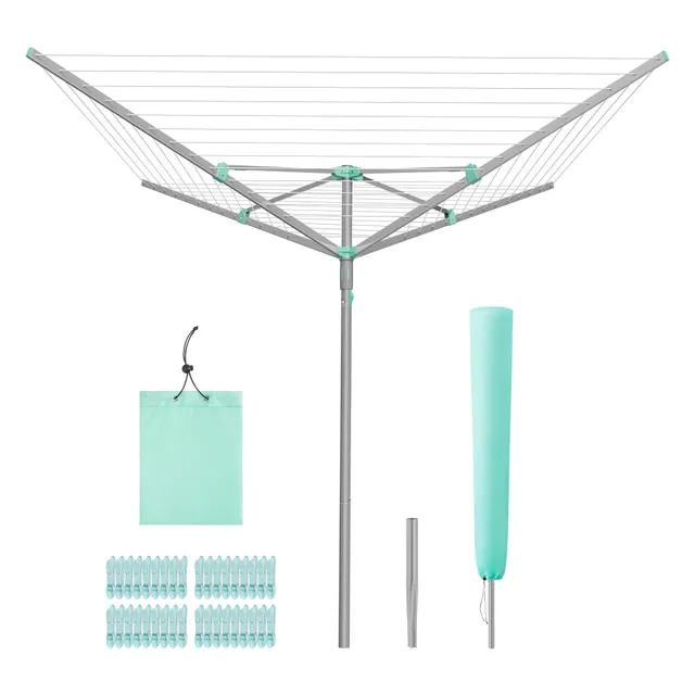songmics-w-schespinne-drehbar-klappbar-60-m-w-scheleine image 1