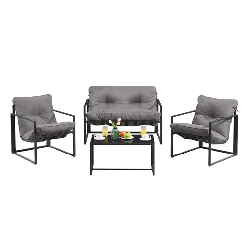 songmics-gartenm-bel-set-ggf040gz01-4-teilig-grau-mit-polster image 8