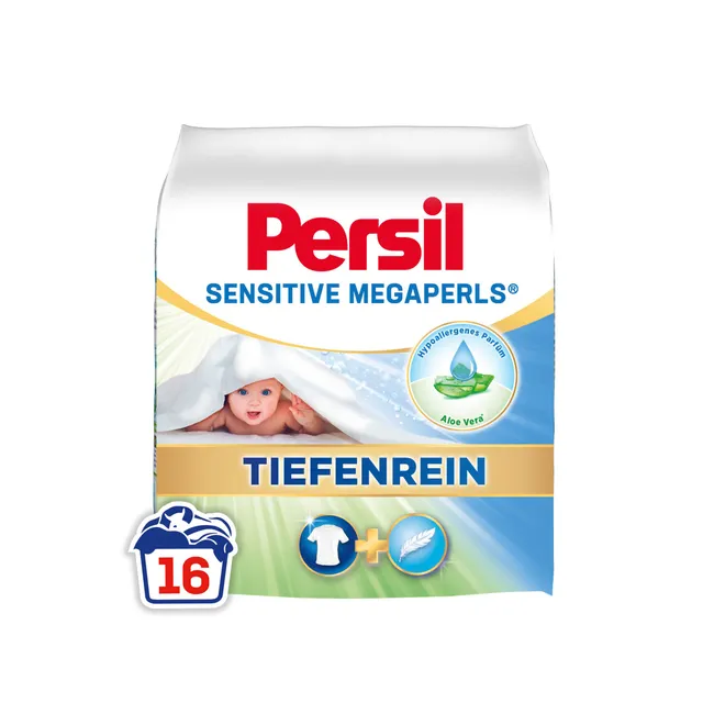 persil-sensitive-megaperls-tiefenrein-waschpulver-16-waschladungen image 1