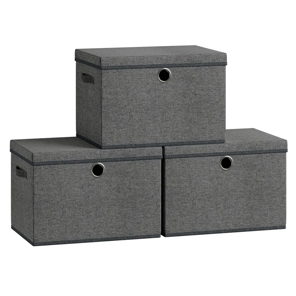 songmics-aufbewahrungsboxen-3er-set-mit-deckel-stoff-43x30x30-cm image 1