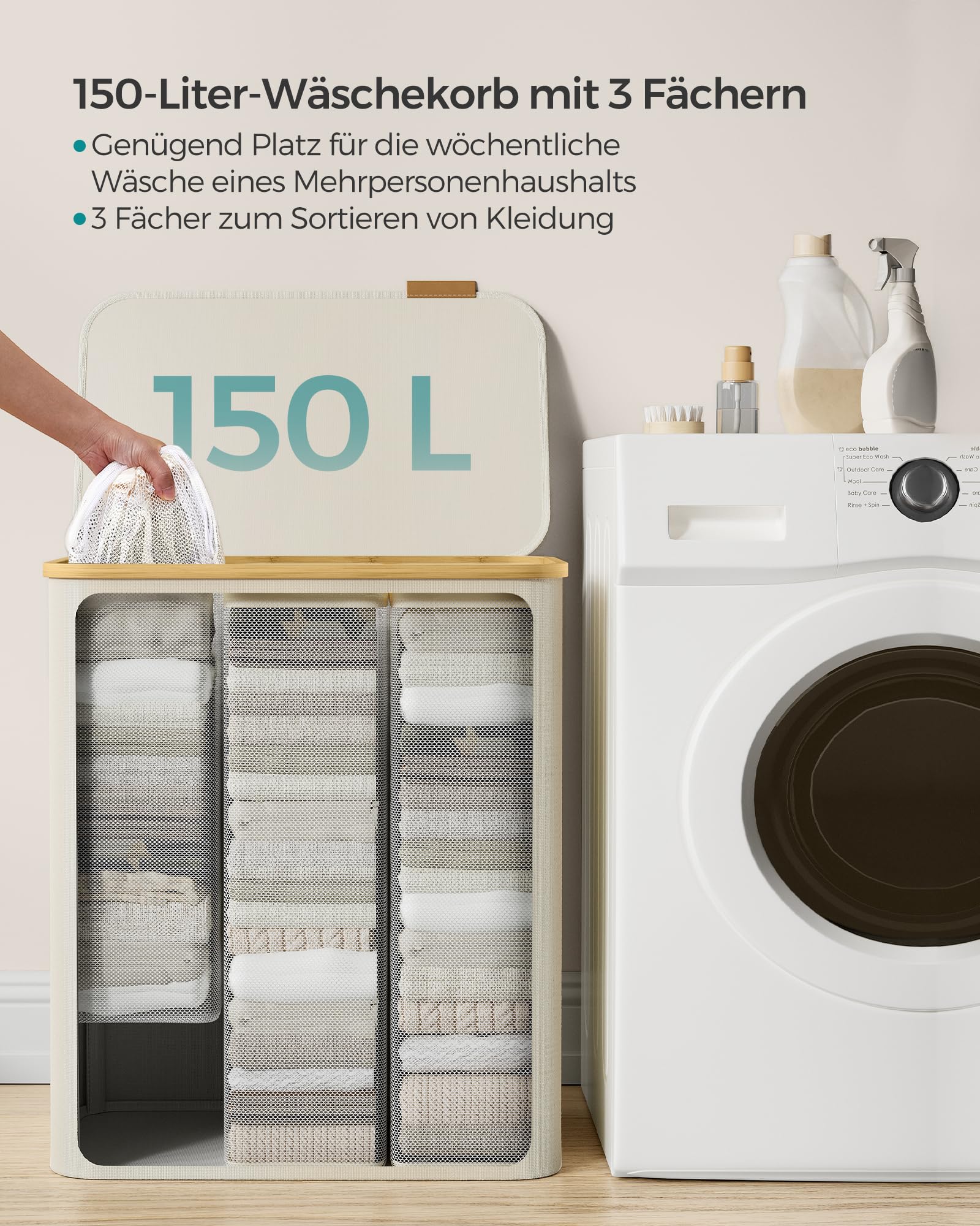 songmics-w-schekorb-mit-deckel-3-f-cher-150-l-cremewei-lcb515w01 image 3