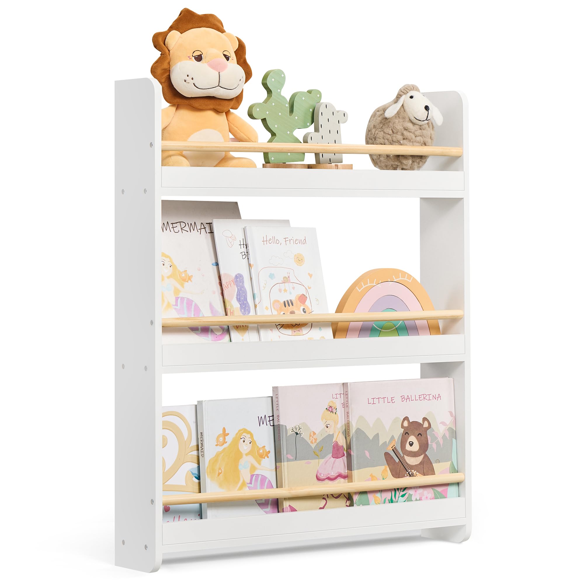 songmics-kinderregal-wandregal-gkr013w02-b-cherregal-3-ebenen-12-x-60-x-75-cm-we image 1