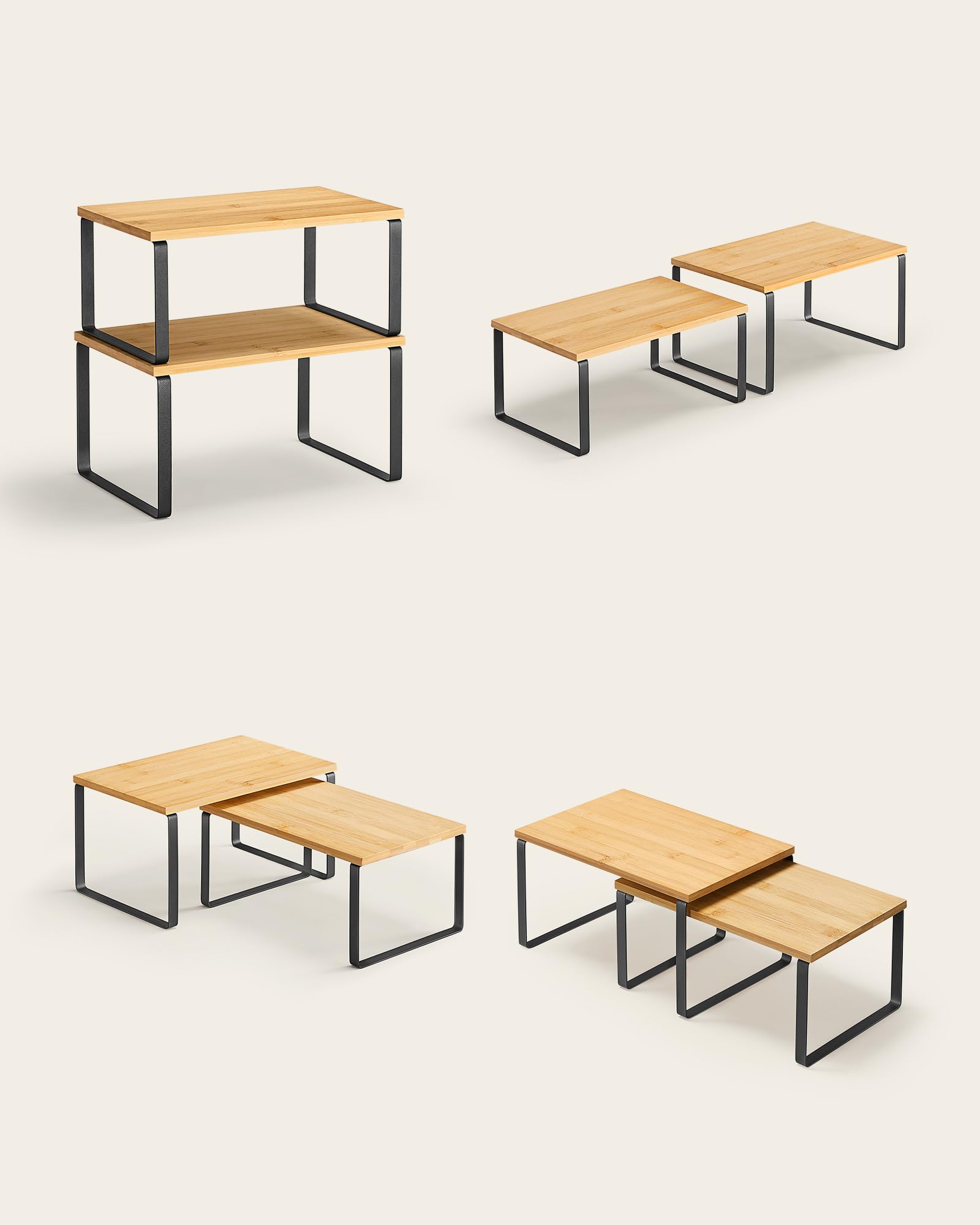 songmics-gew-rzregal-kcs10nb-4er-set-tintenschwarz-naturbeige image 6