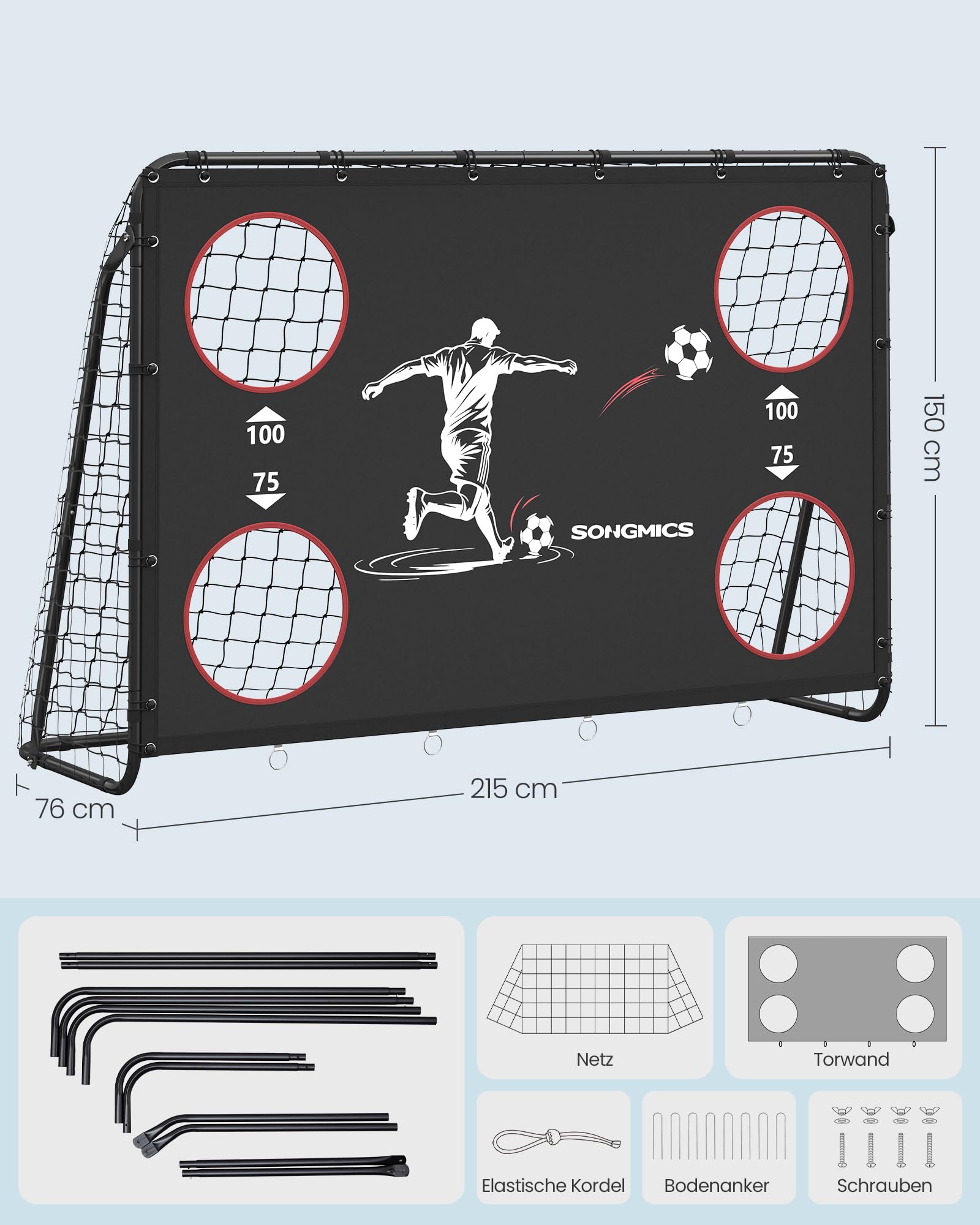 songmics-fu-balltor-76x215x150cm-mit-torwand-stahl-pe-netz-outdoor image 6