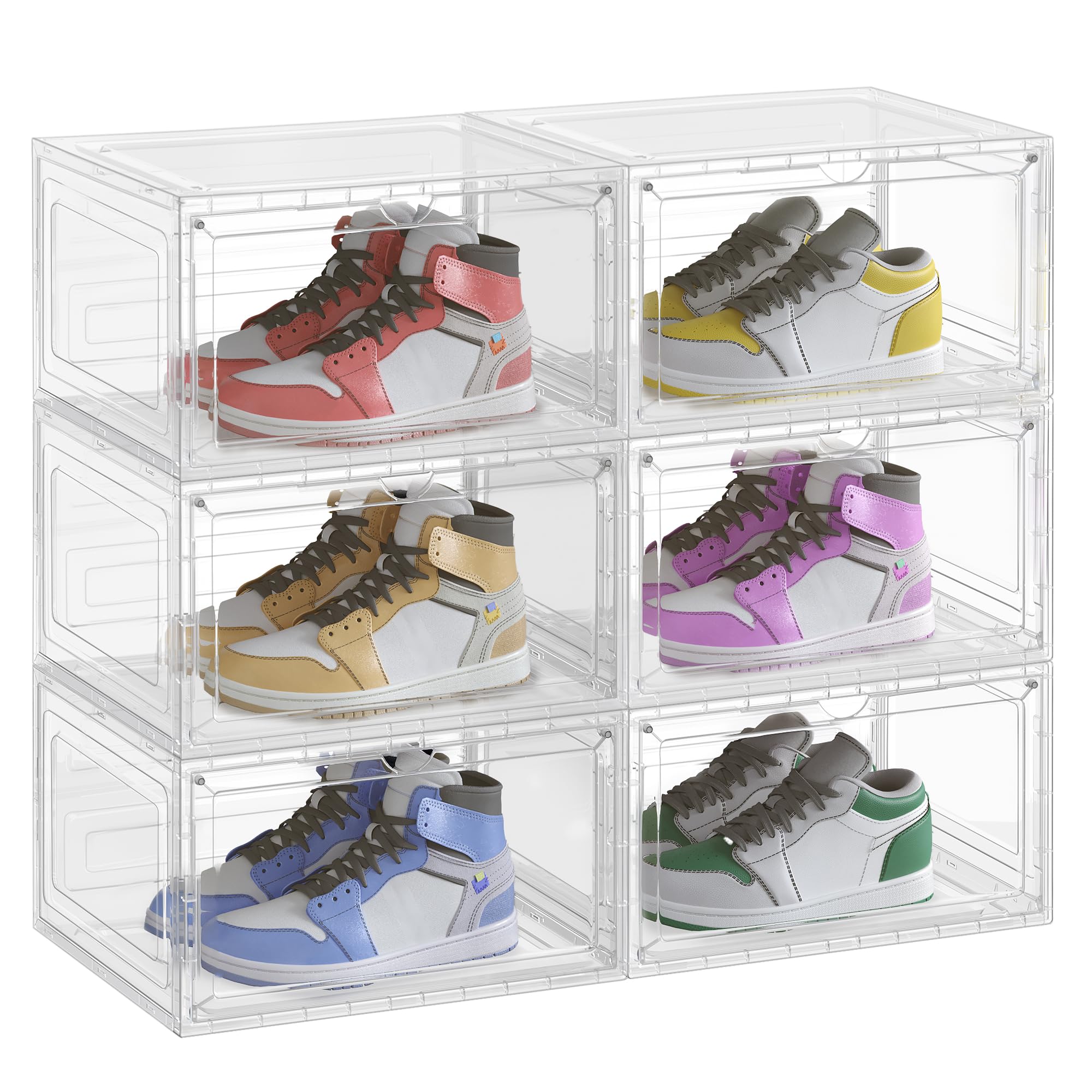 songmics-schuhboxen-6er-set-stapelbar-transparent-33-x-28-5-x-19-2-cm image 1