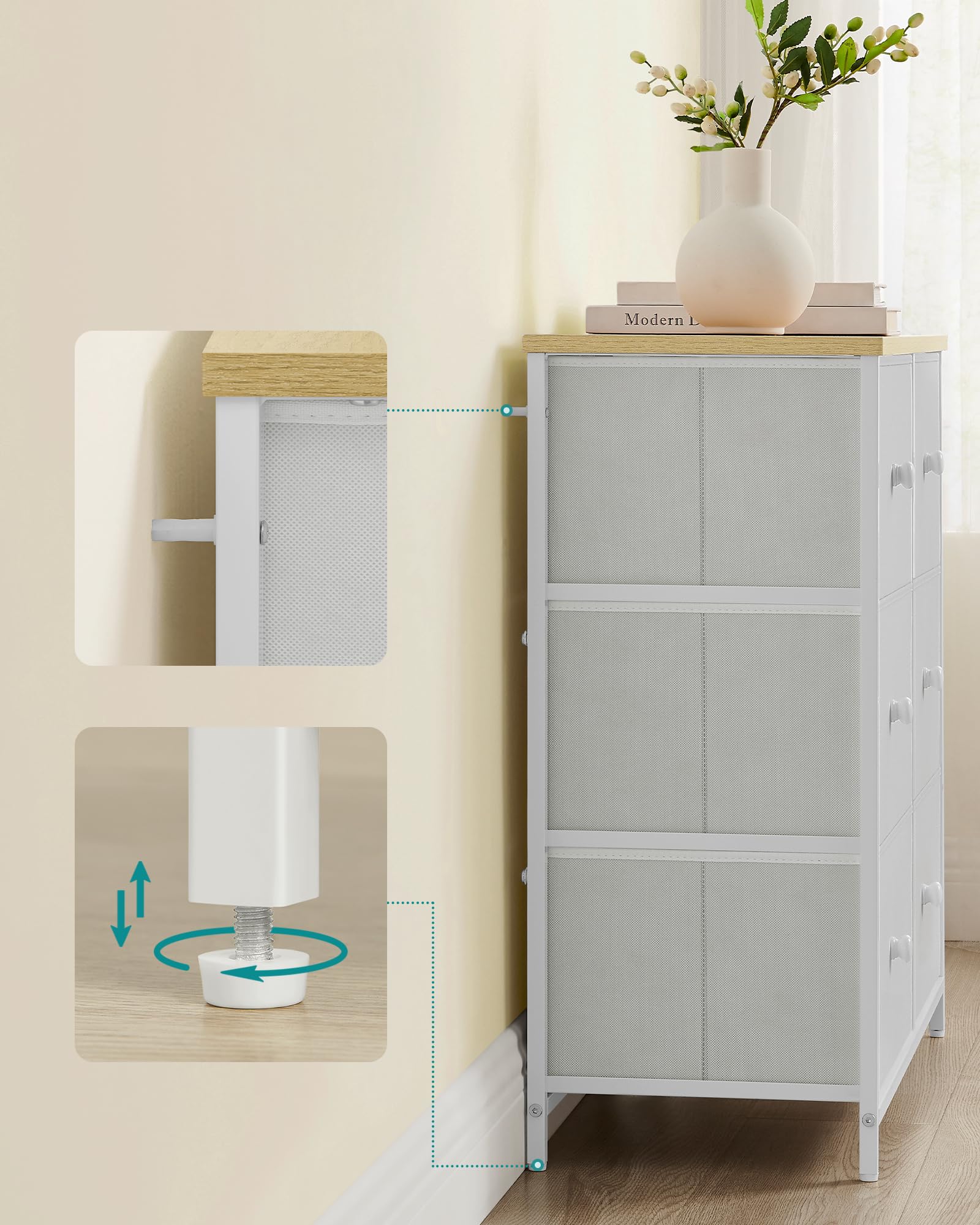 songmics-kommode-lts323w57-6-stoffschubladen-cremewei-eichenfarben image 8