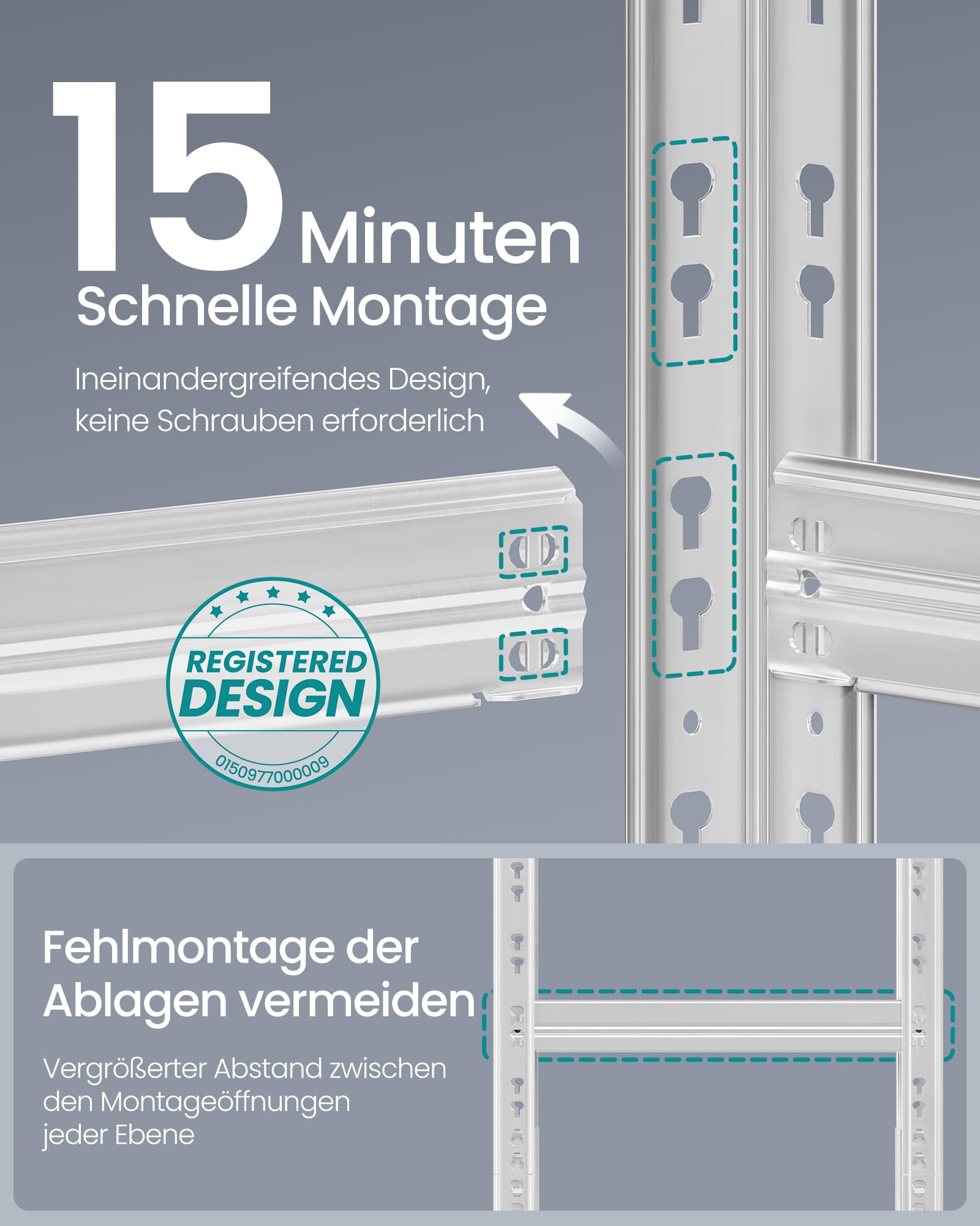 songmics-schwerlastregal-glr455e01-2er-set-40x90x180-cm-silbern-bis-875-kg image 4