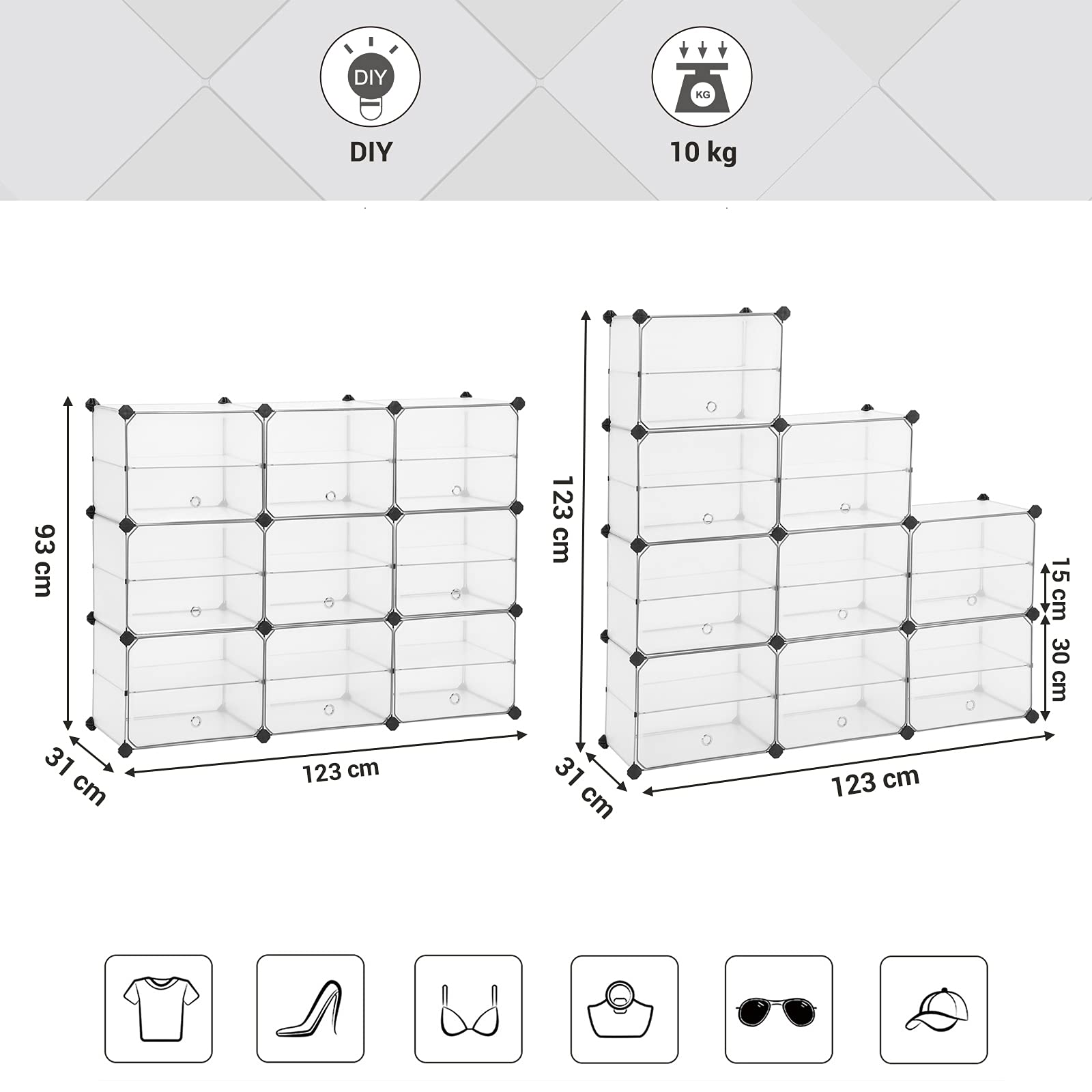 songmics-w-rfelregal-mit-t-r-18-f-cher-steckregal-wei image 4