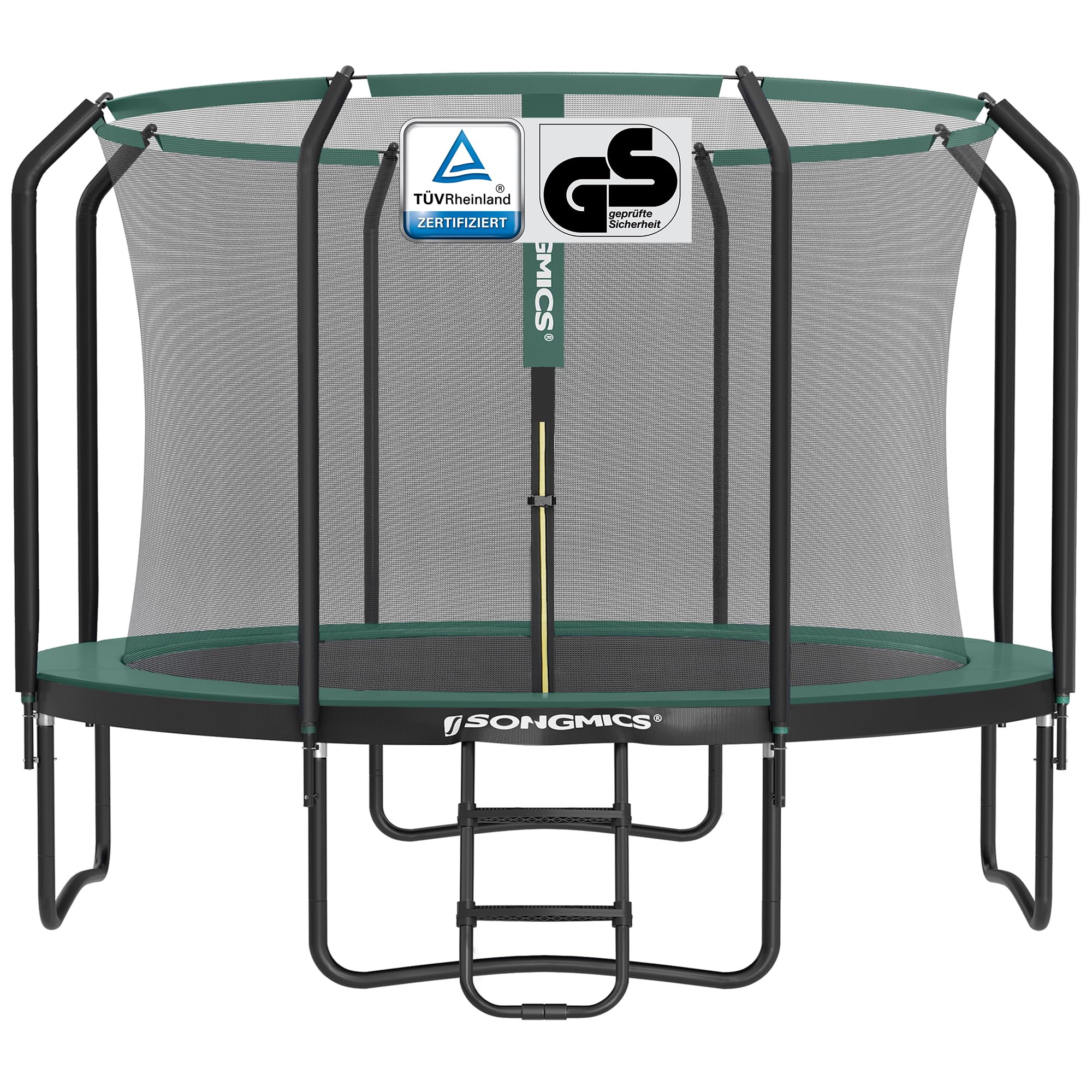 songmics-trampolin-outdoor-rund-244cm-mit-netz-und-leiter image 1