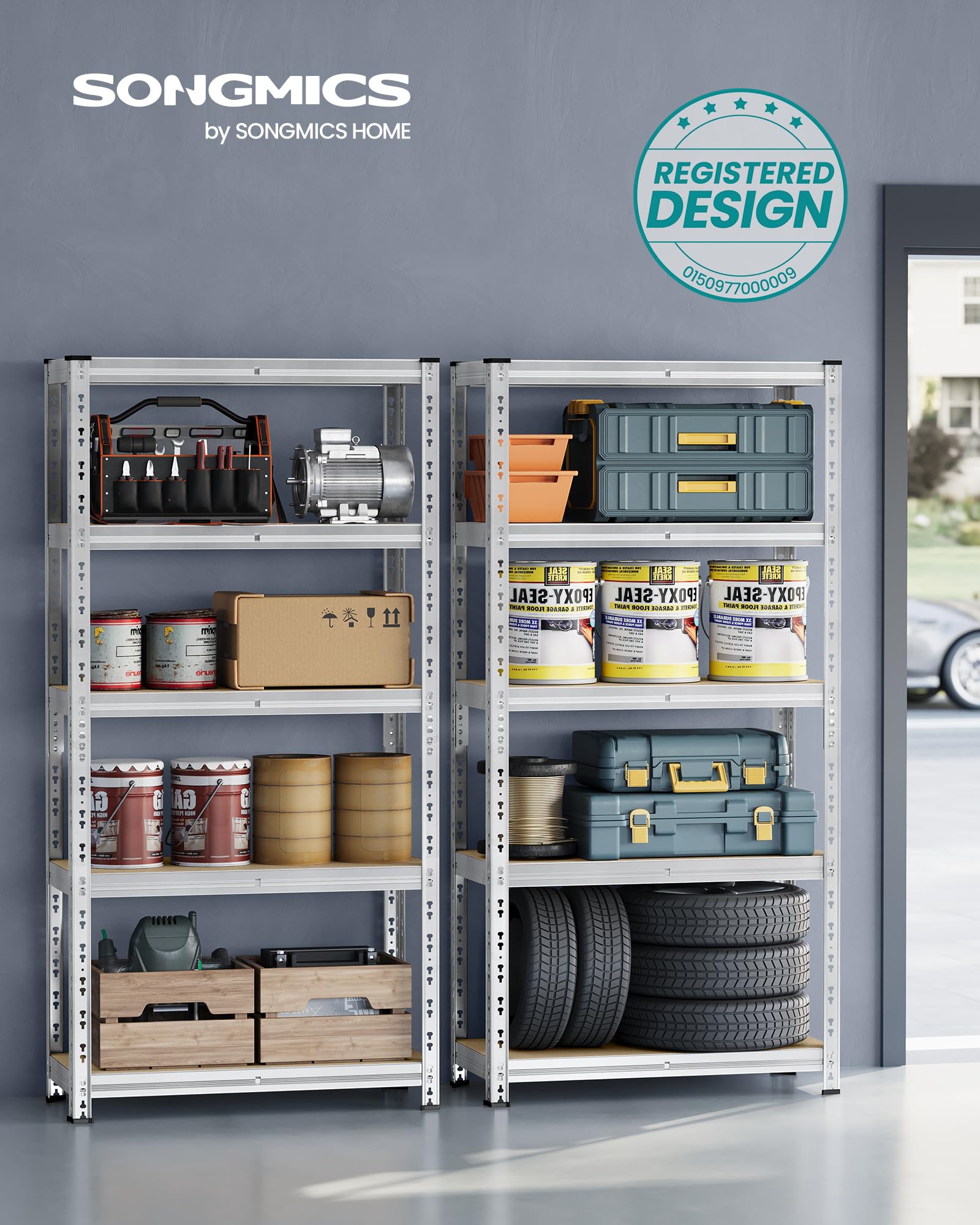 songmics-schwerlastregal-glr455e01-2er-set-40x90x180-cm-silbern-bis-875-kg image 3